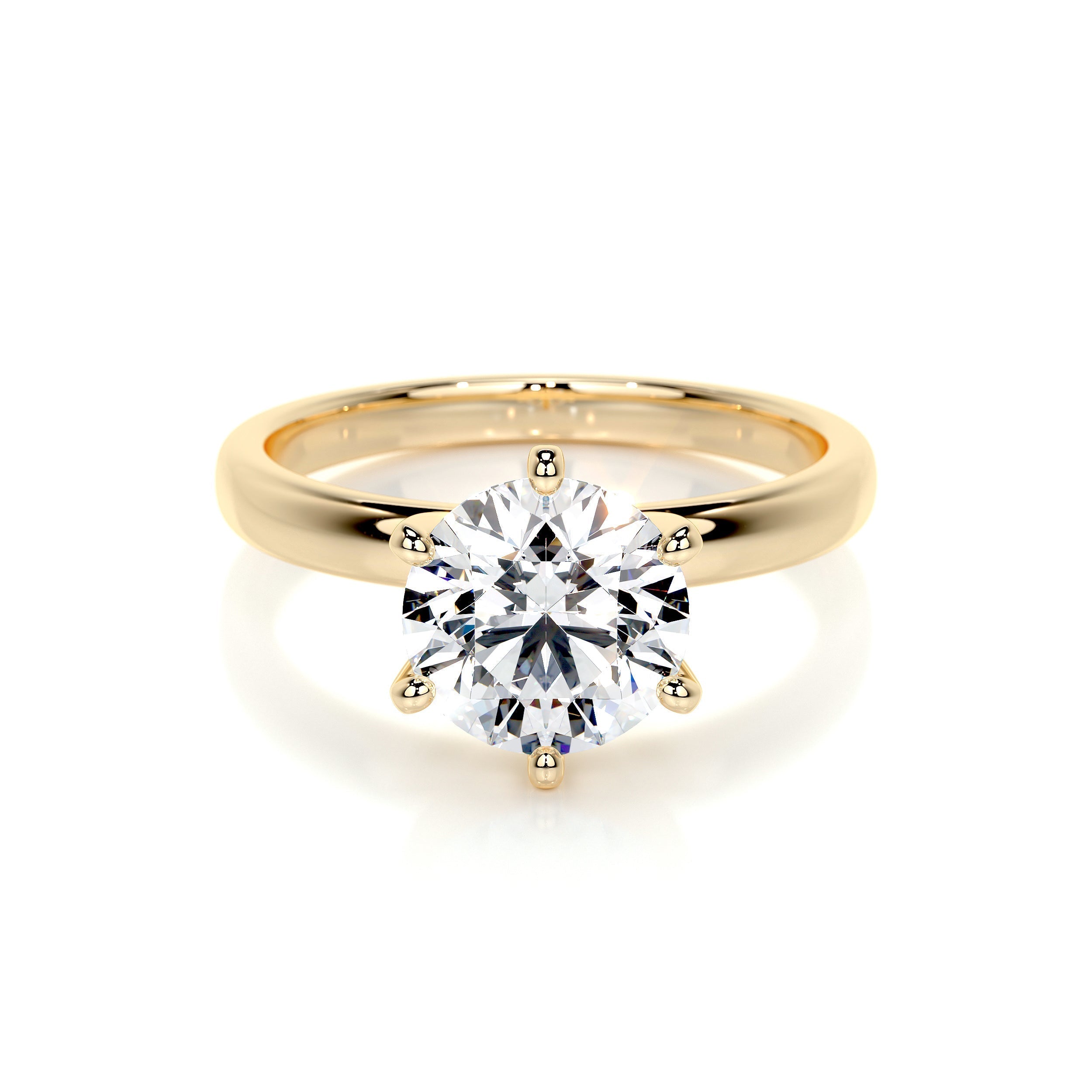 Jessica Lab Grown Diamond Ring (2 Carat) -18K Yellow Gold