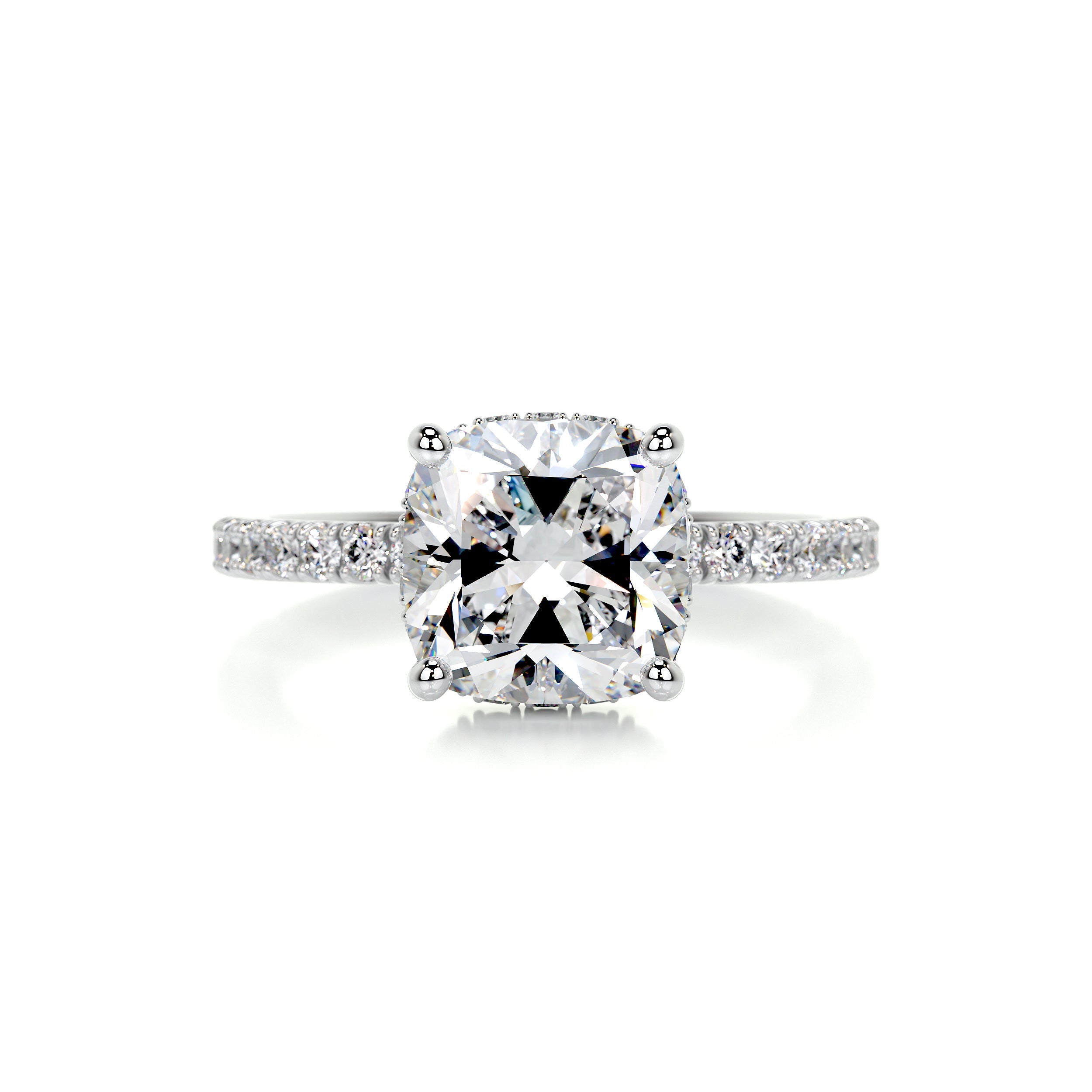 Madeline Diamond Engagement Ring -18K White Gold - Main Stone 1.5 Carat