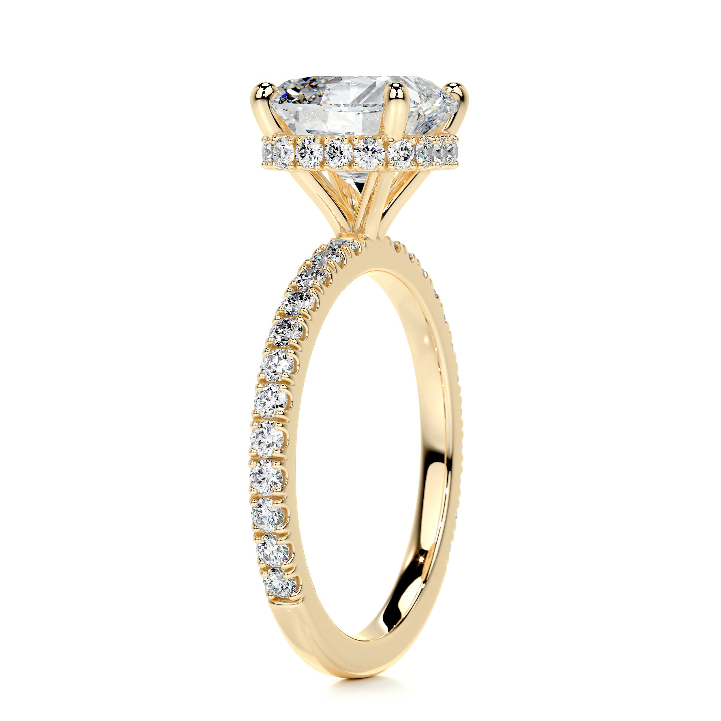 Madeline Diamond Engagement Ring -18K Yellow Gold - Main Stone 1.5 Carat