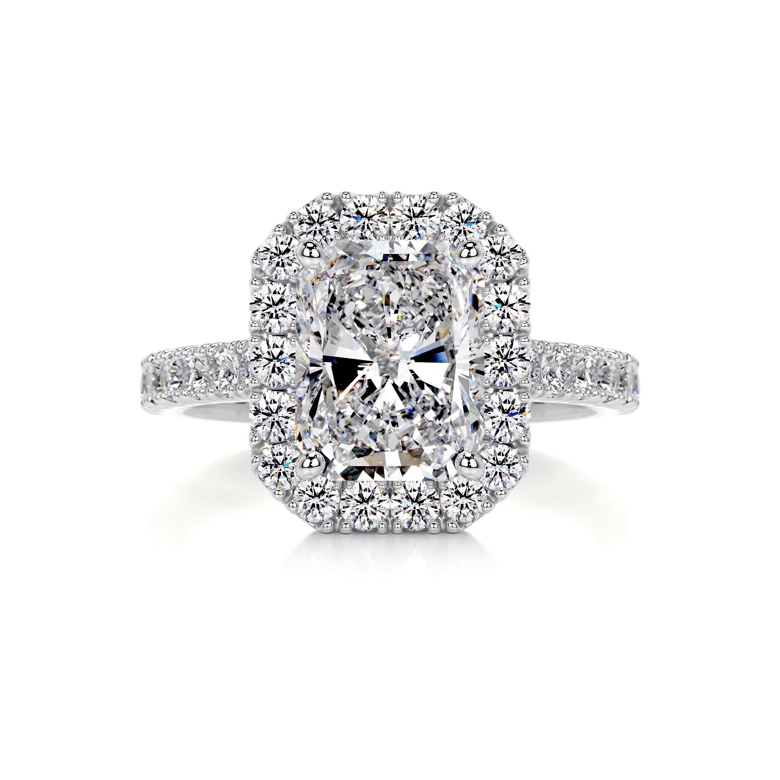 Andrea Diamond Engagement Ring -14K White Gold (RTS)