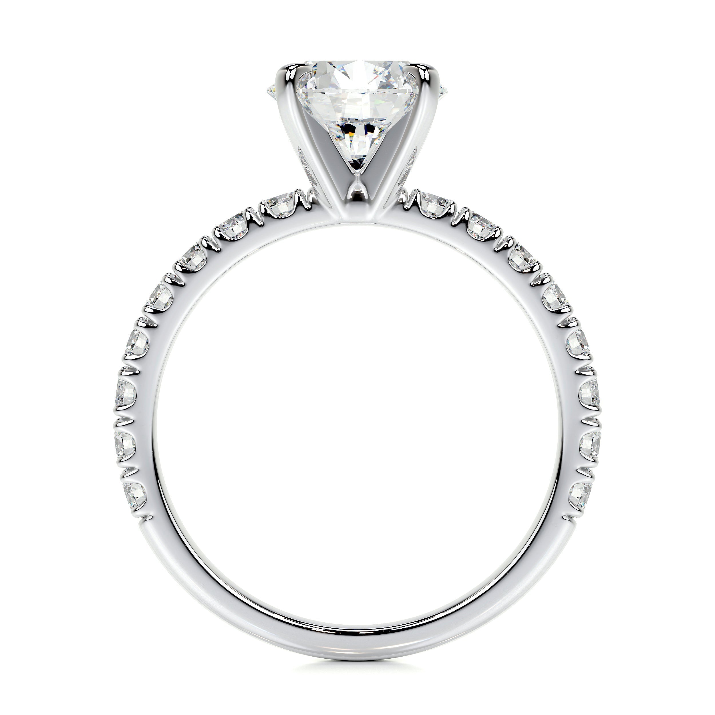 Alison Lab Grown Diamond Ring (2 Carat) -14K White Gold