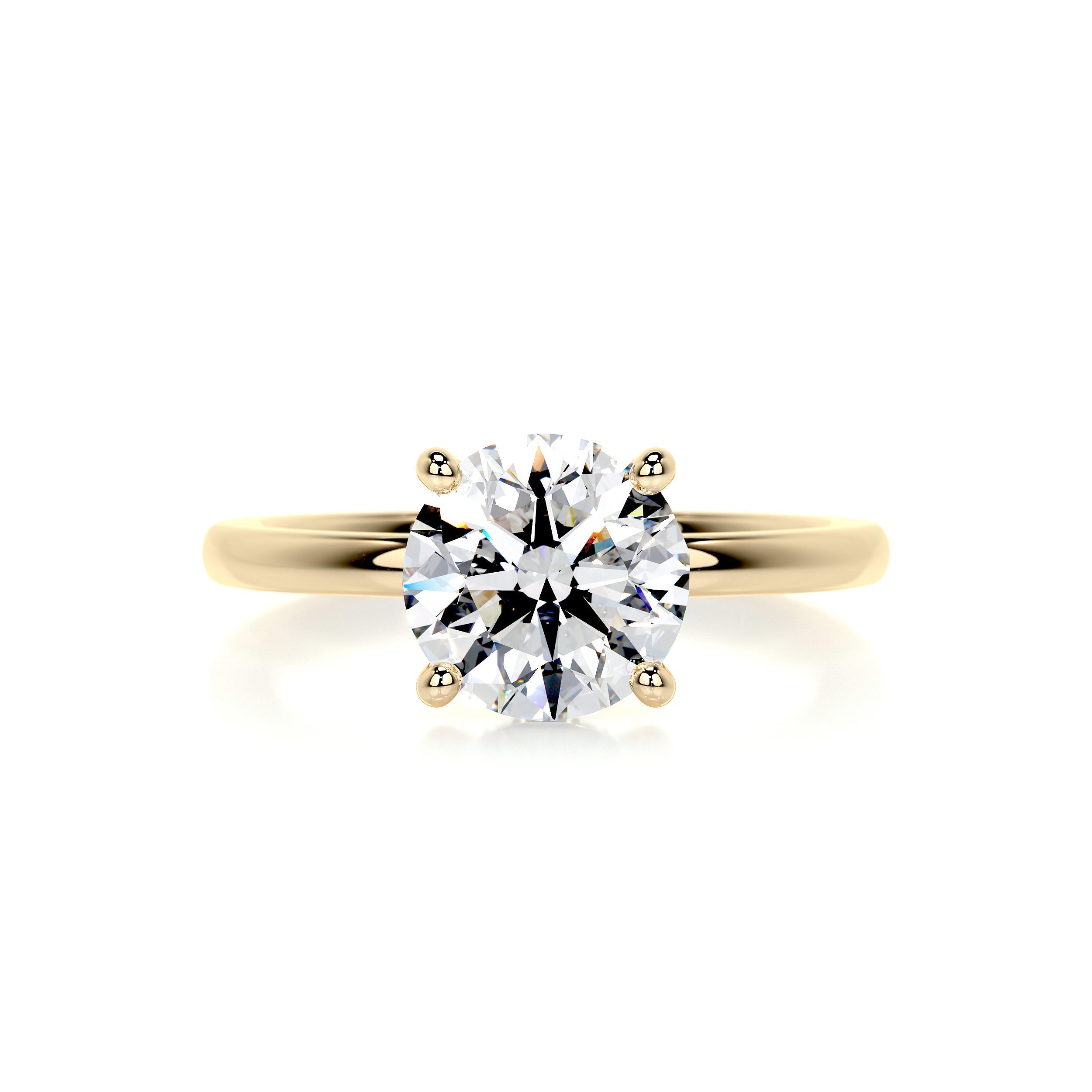 Cynthia Diamond Engagement Ring -18K Yellow Gold (RTS)