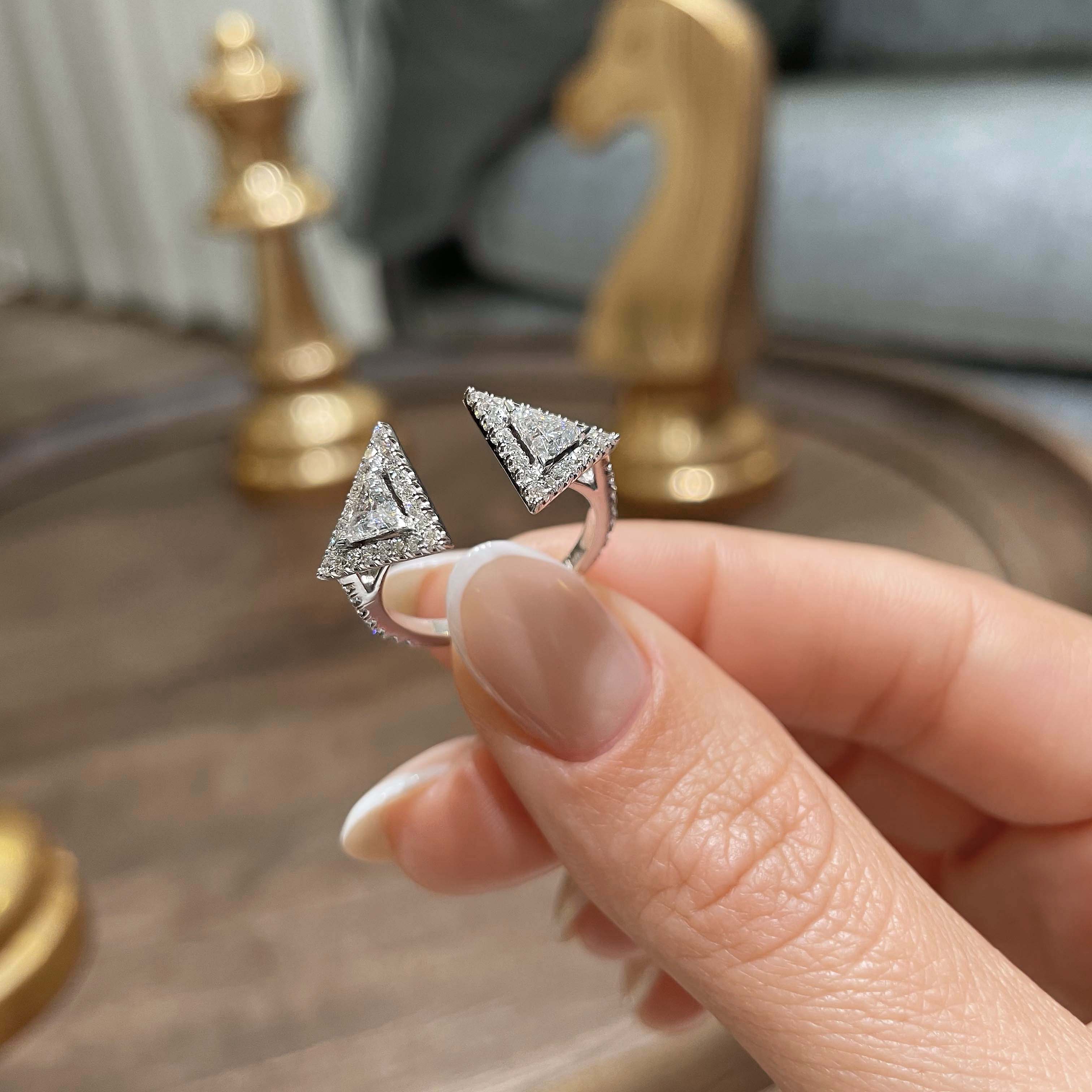 Olivia Fashion Diamond Ring (1 carat) -14K White Gold (RTS)