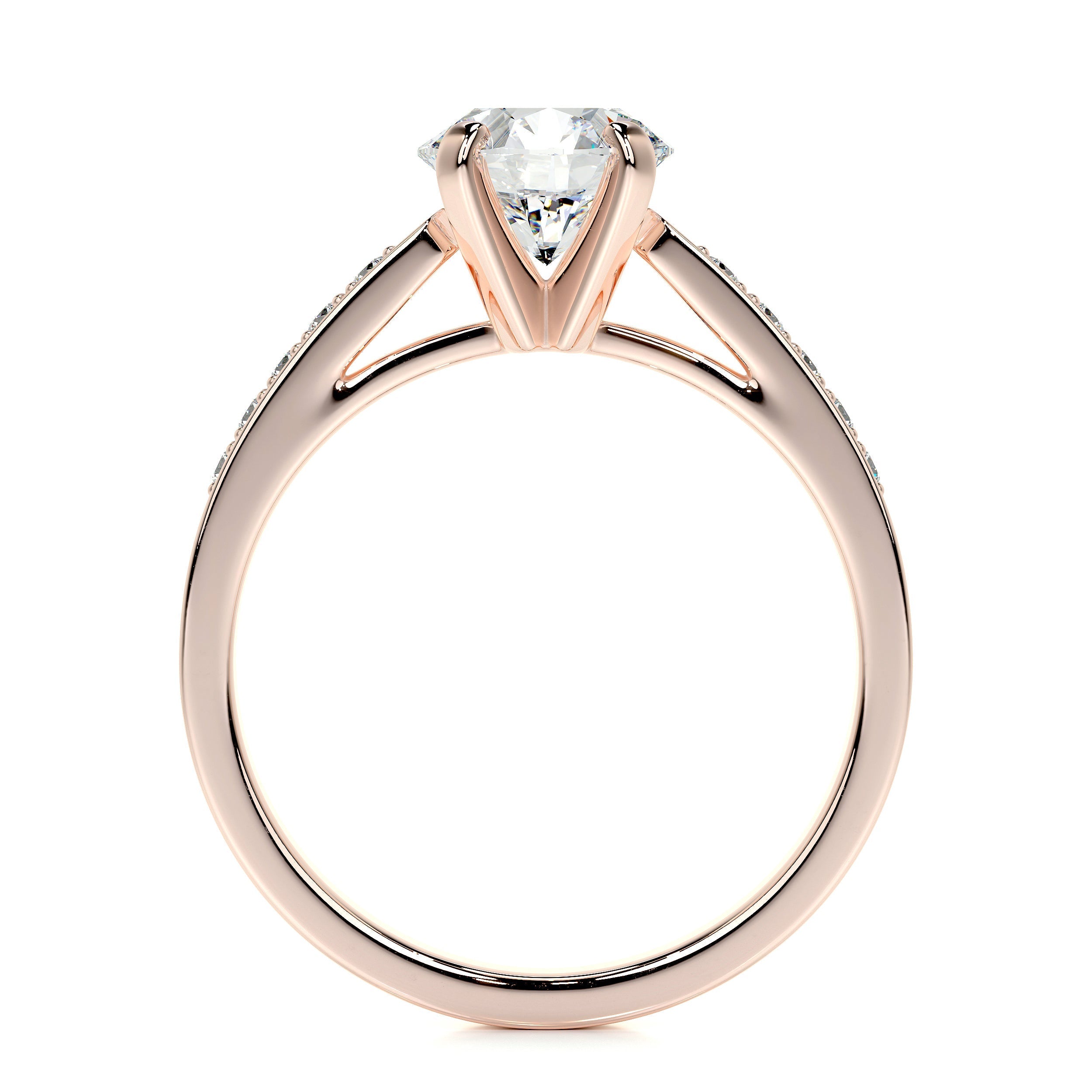 Margaret Lab Grown Diamond Ring (1.35 Carat) -14K Rose Gold