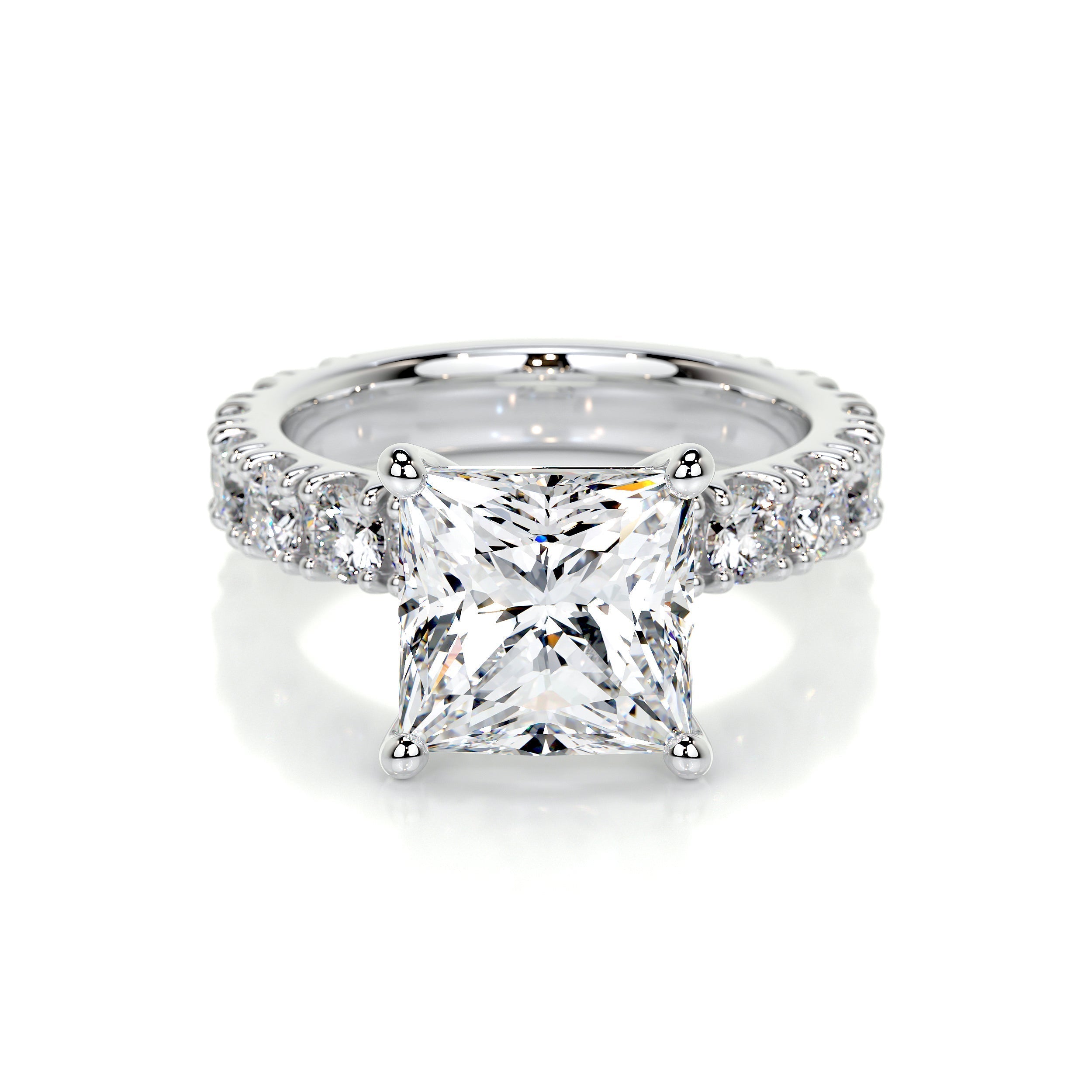 Molly Lab Grown Diamond Ring (3.5 Carat) -18K White Gold