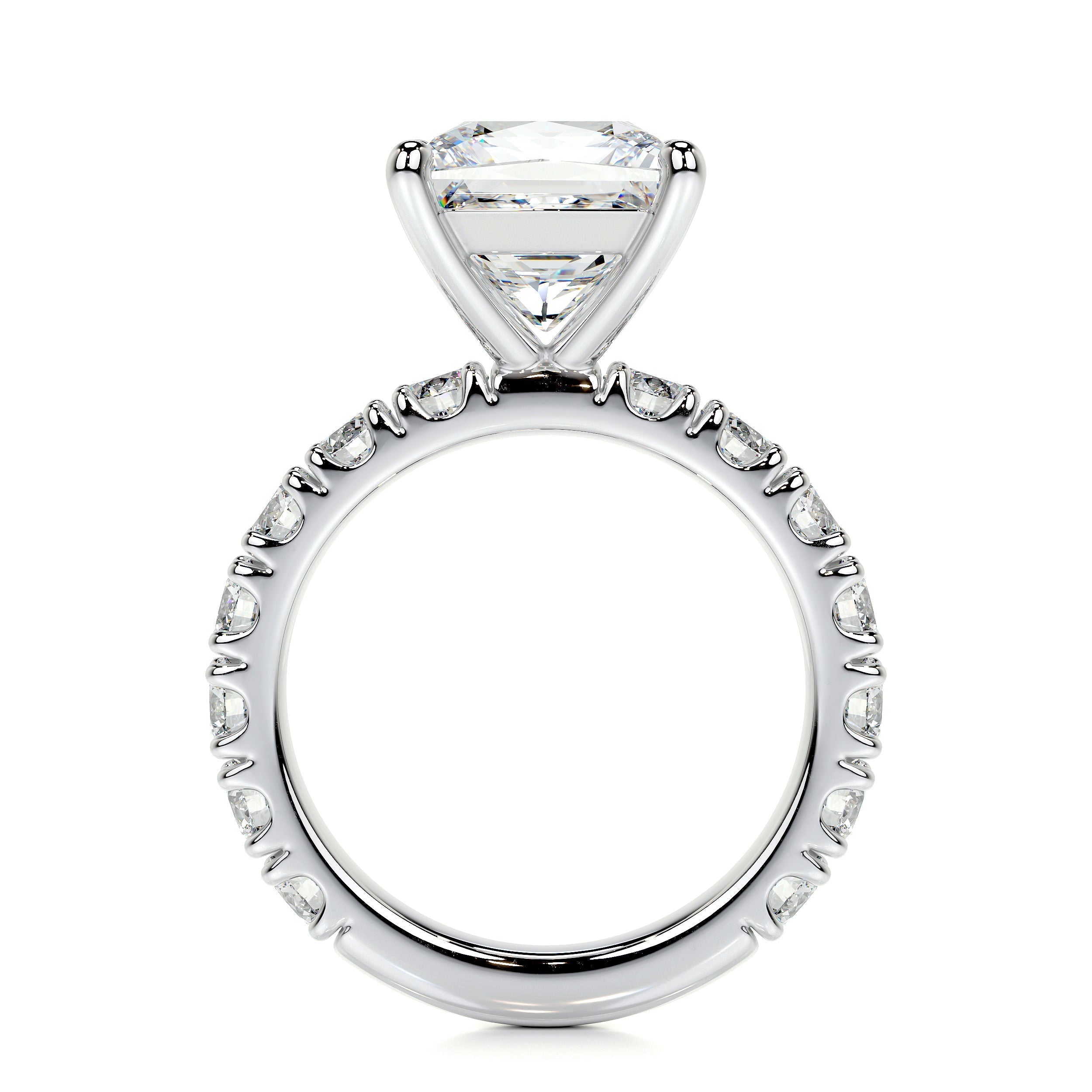 Molly Lab Grown Diamond Ring (3.5 Carat) -14K White Gold