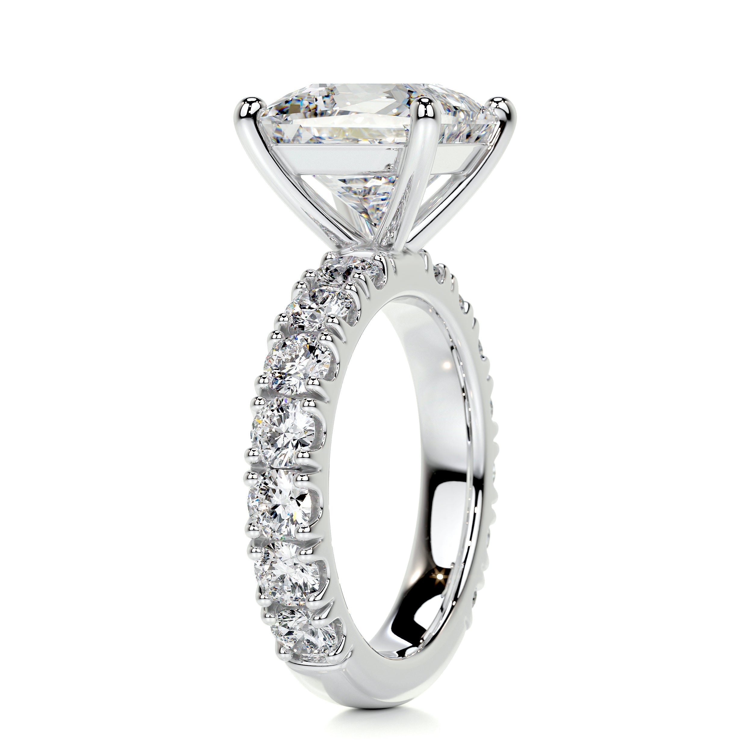 Molly Diamond Engagement Ring (3.5 Carat) -18K White Gold