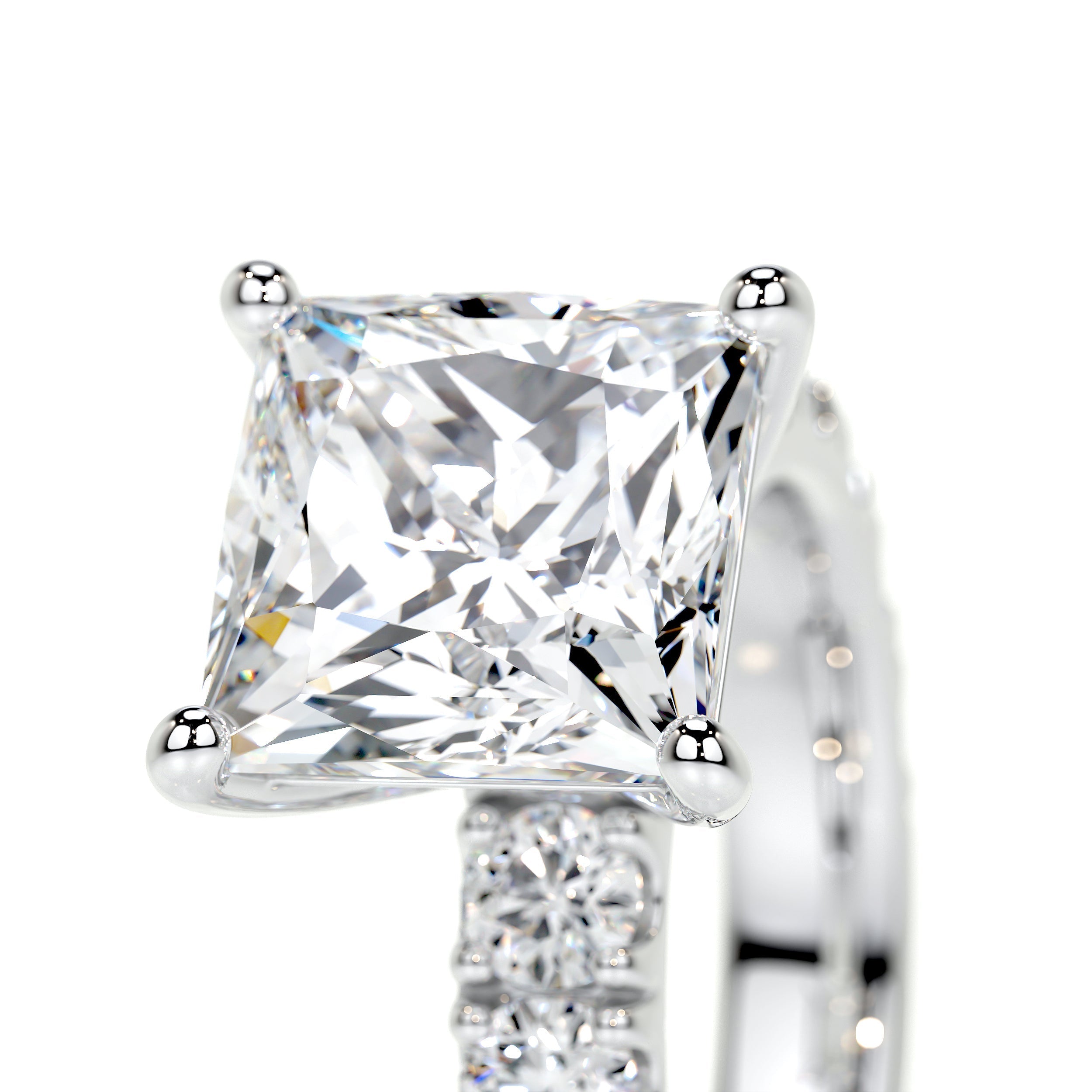 Molly Lab Grown Diamond Ring (3.5 Carat) -14K White Gold