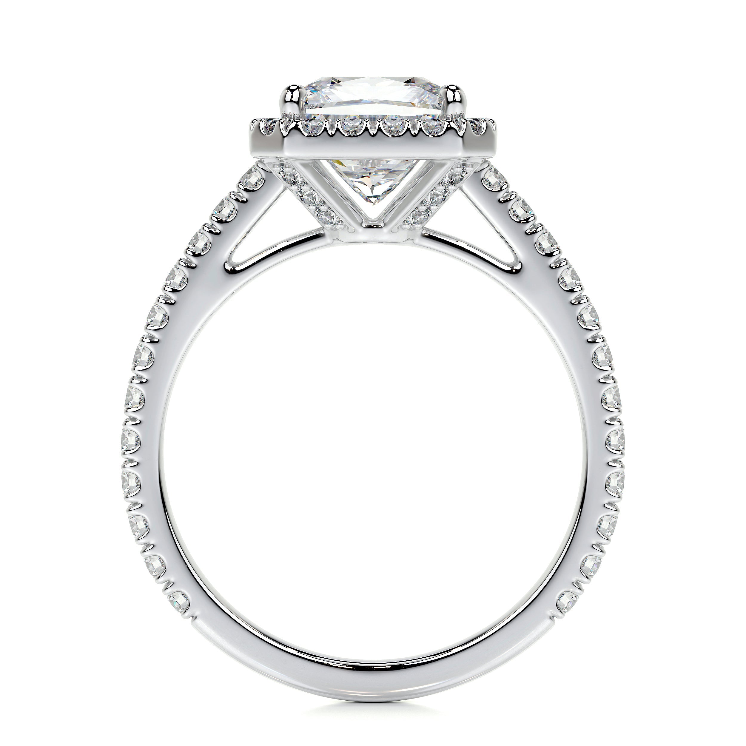 Selena Lab Grown Diamond Ring -14K White Gold