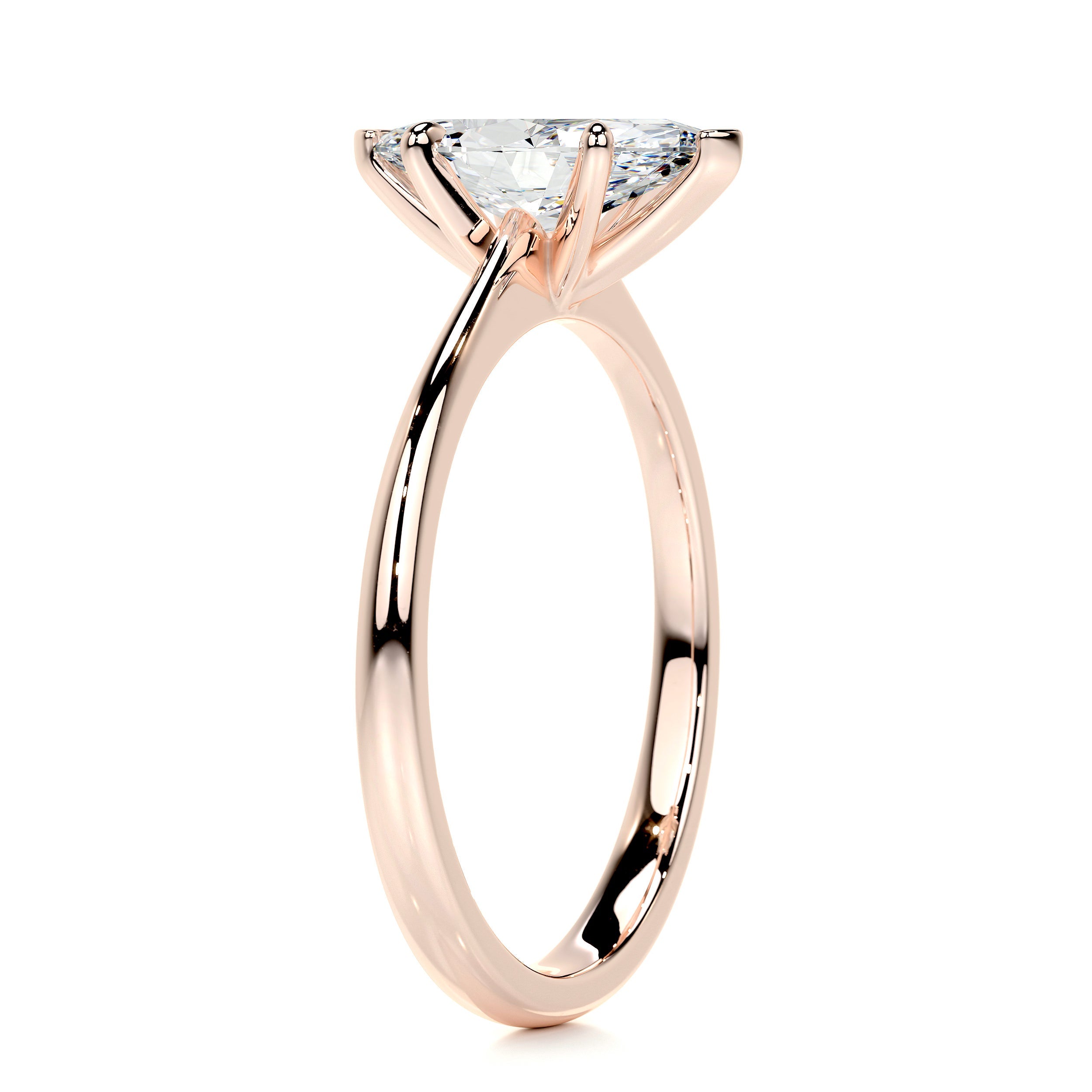 Samantha Moissanite Ring -14K Rose Gold