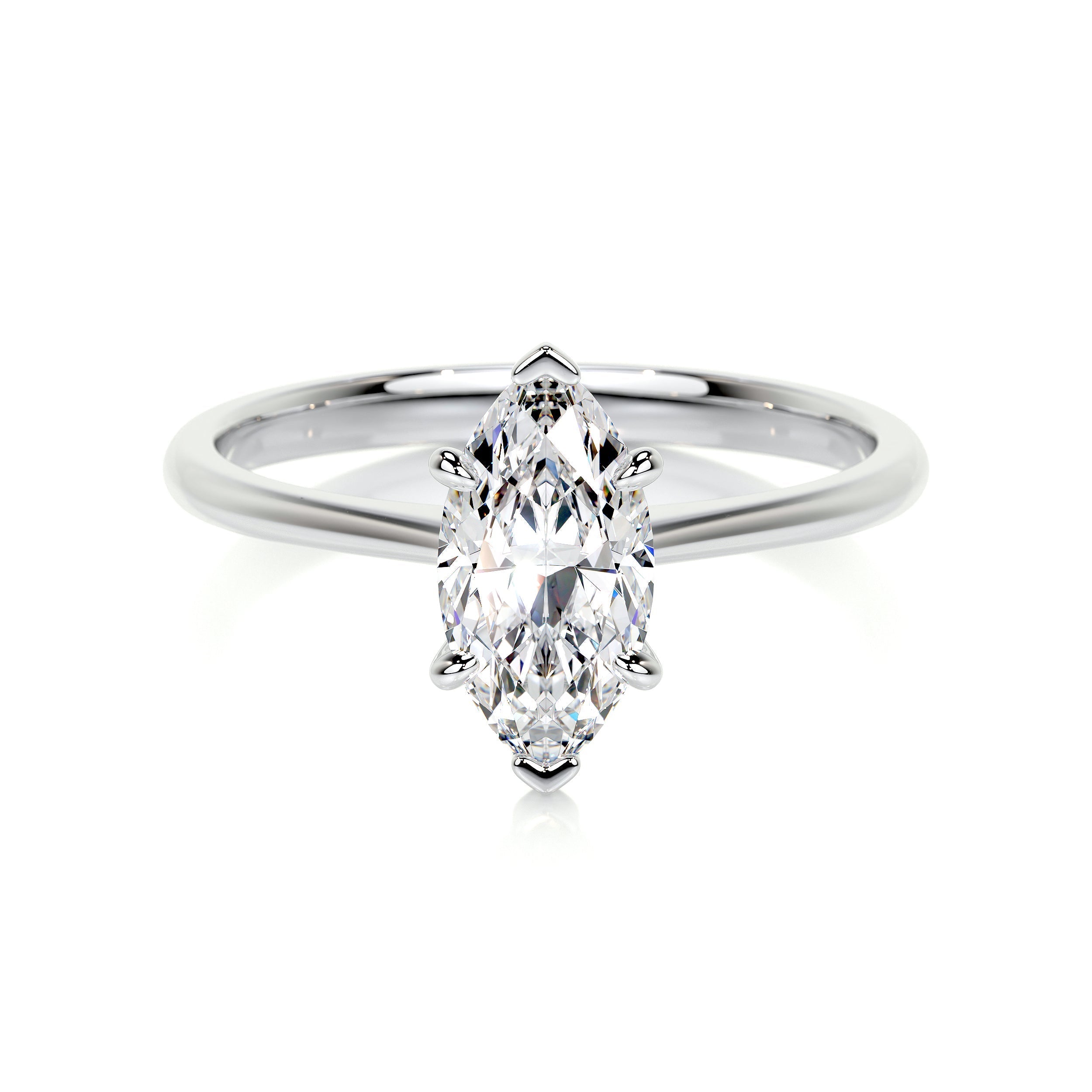Samantha Lab Grown Diamond Ring Marquise -14K White Gold (RTS)