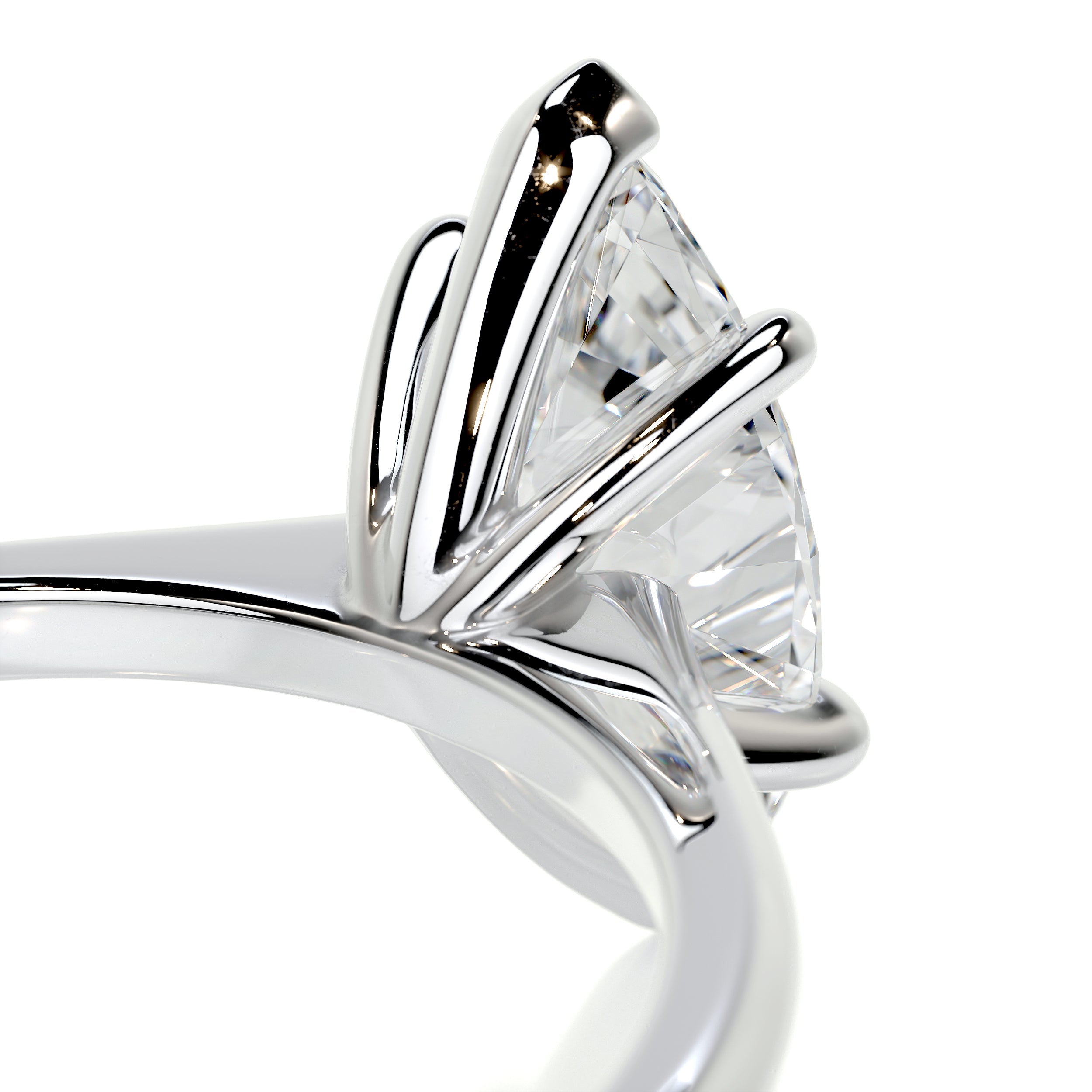 Samantha Moissanite Ring -14K White Gold