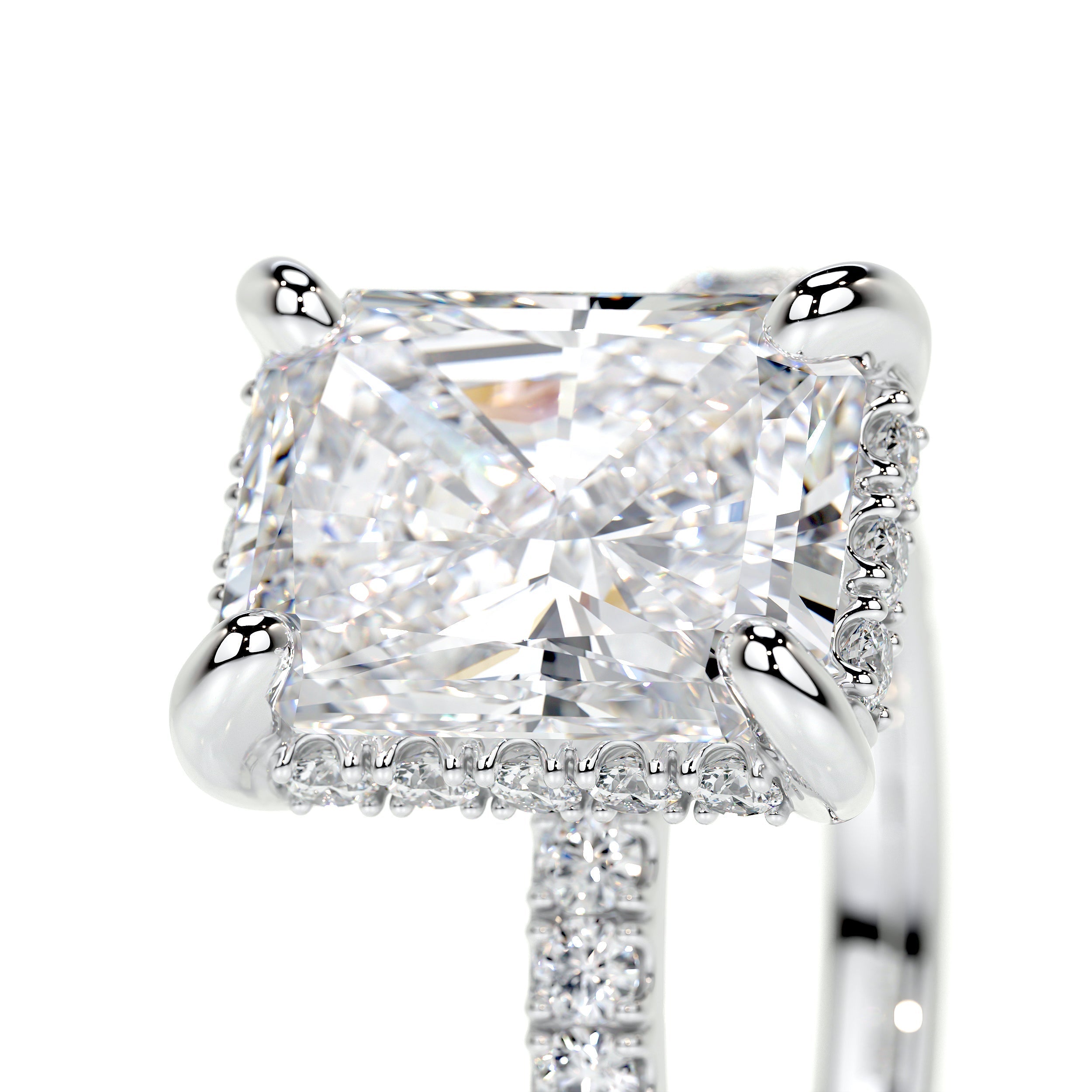 Luna Lab Grown Diamond Ring (2.5 Carat) -18K White Gold
