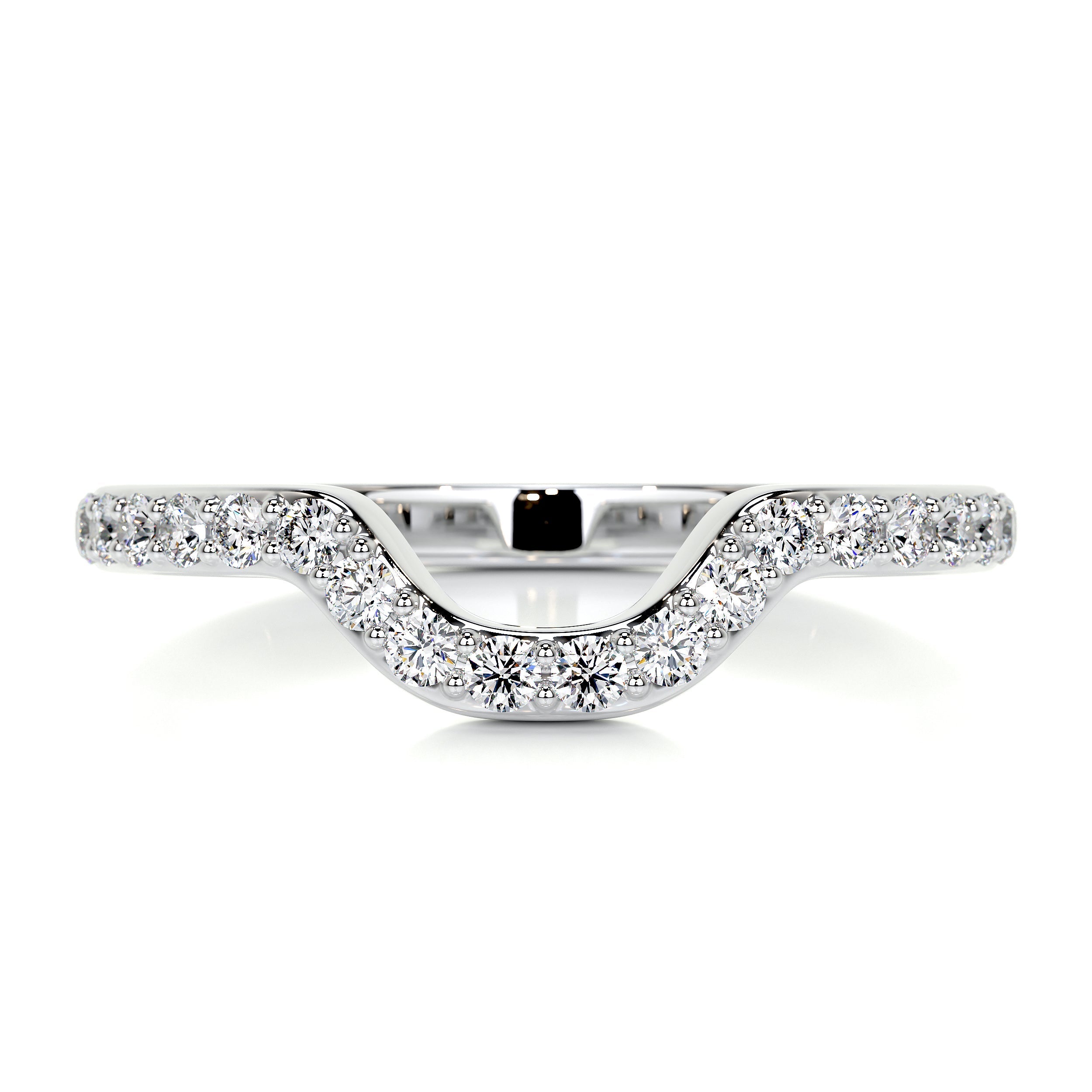 Nina Diamond Wedding Ring (0.2 Carat) -14K White Gold (RTS)