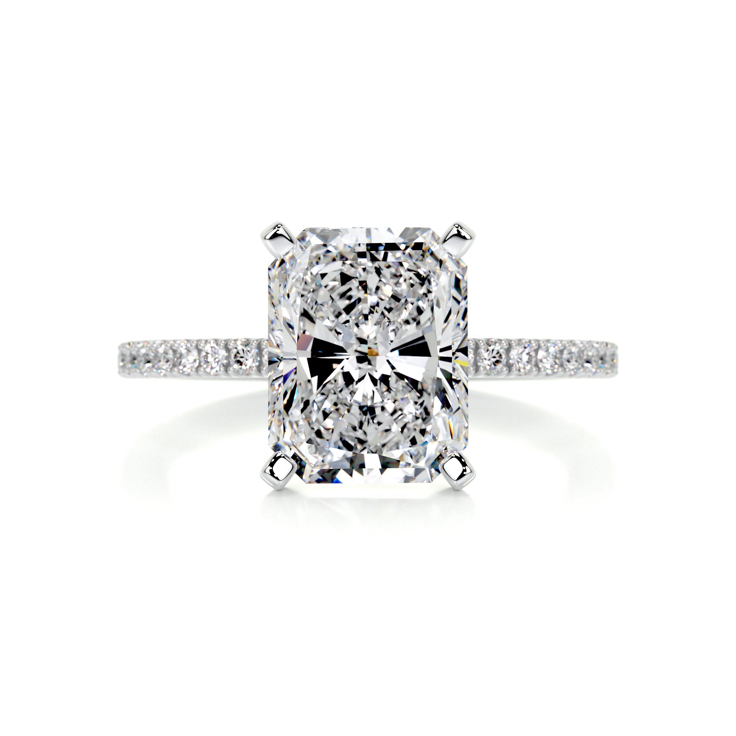 Audrey Diamond Engagement Ring -14K White Gold (RTS)