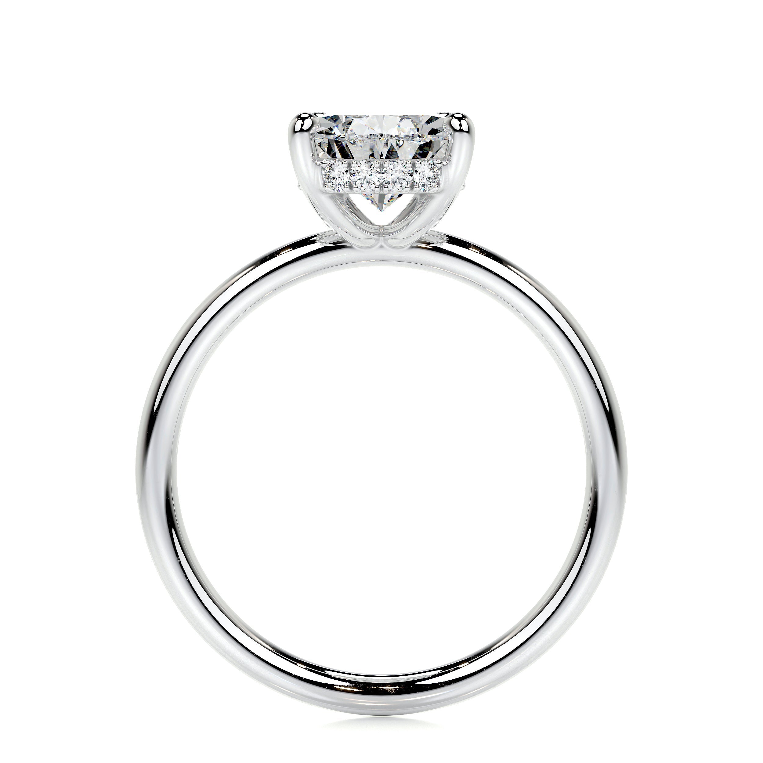 Willow Lab Grown Diamond Ring Pear - 14K White Gold (RTS)