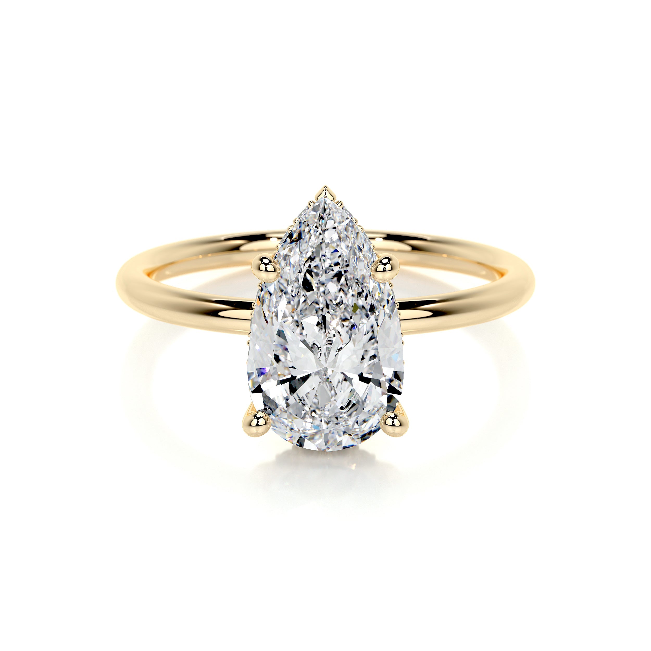 Willow Lab Grown Diamond Ring -18K Yellow Gold (RTS)