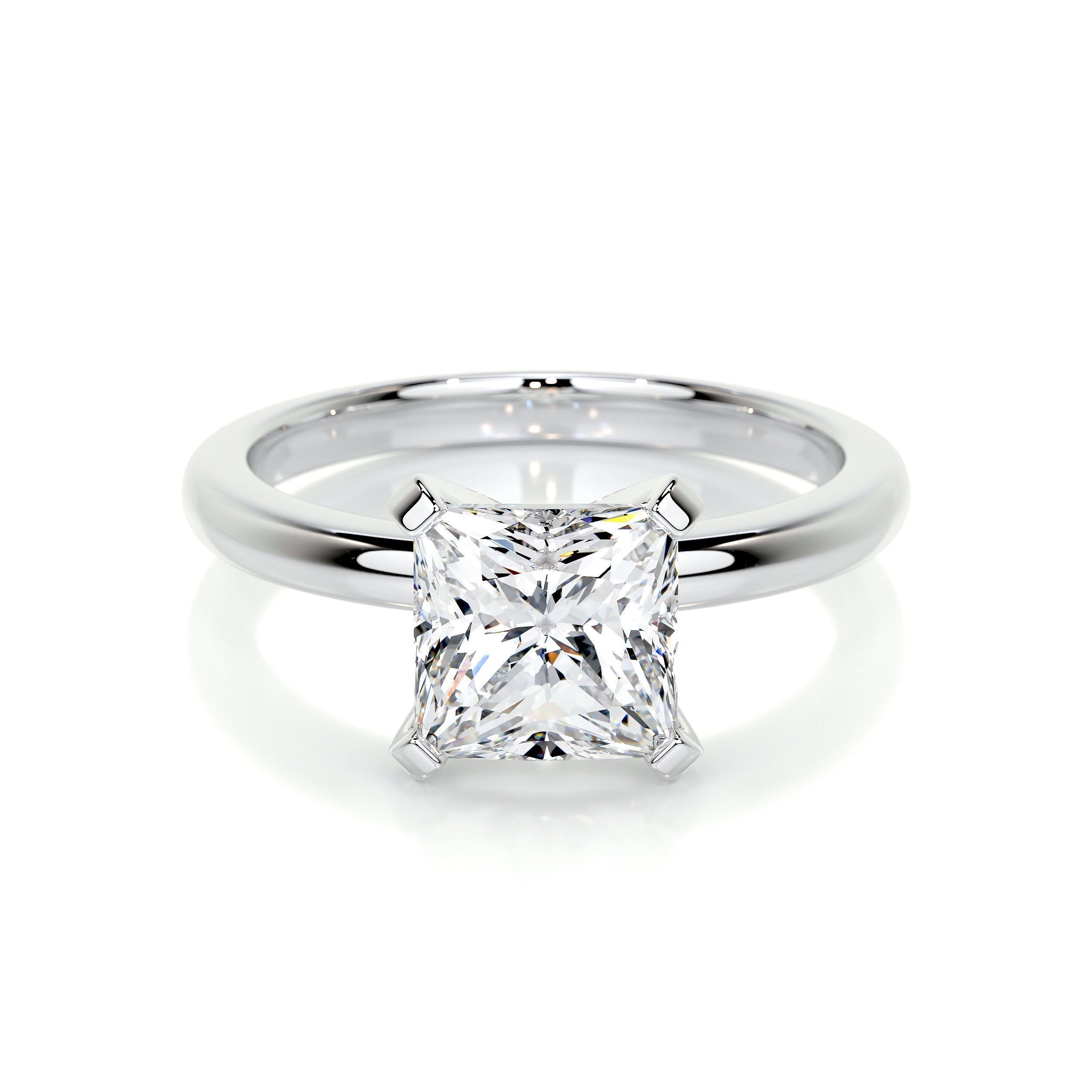 Isabelle Lab Grown Diamond Ring (2 Carat) -14K White Gold