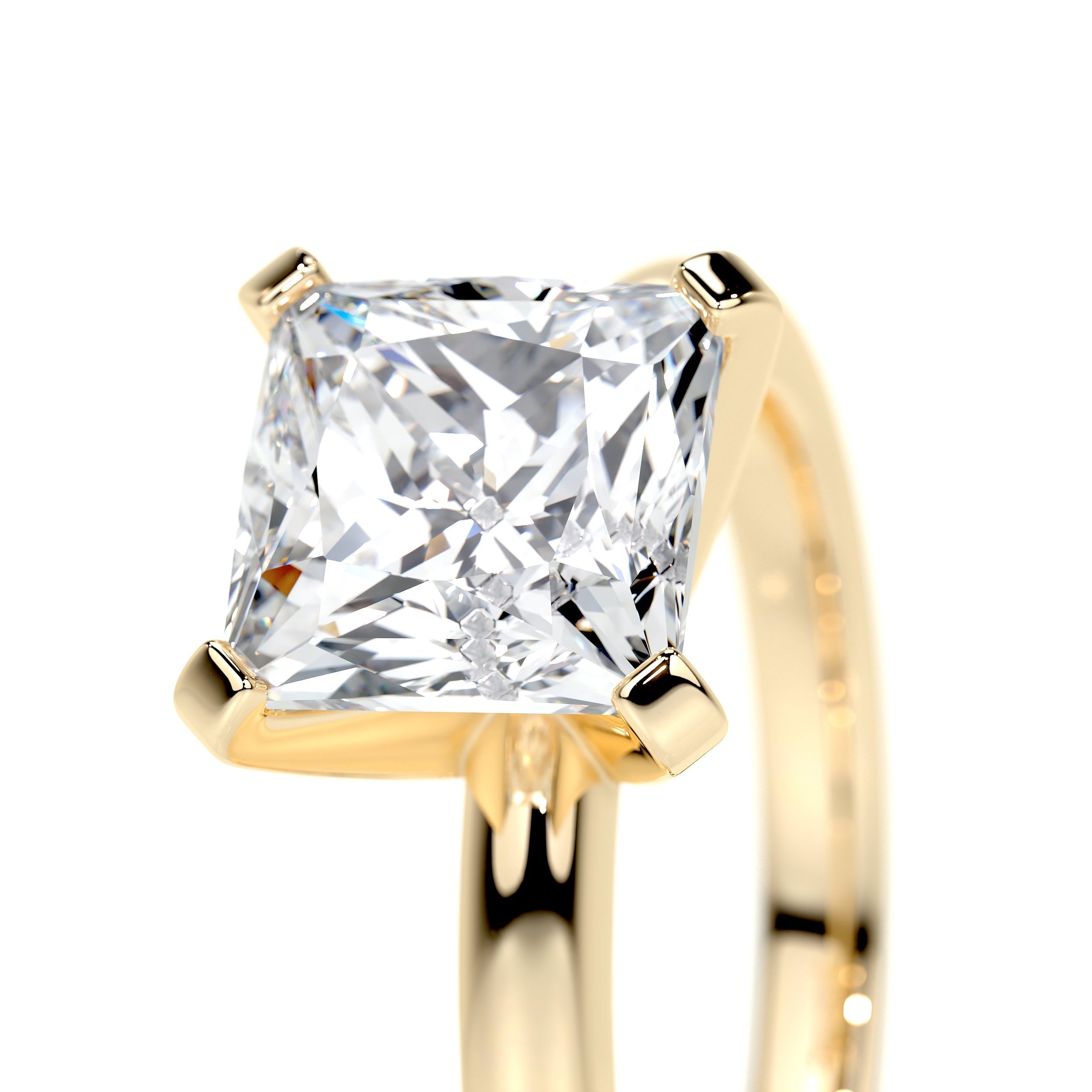 Isabelle Lab Grown Diamond Ring (2 Carat) -18K Yellow Gold