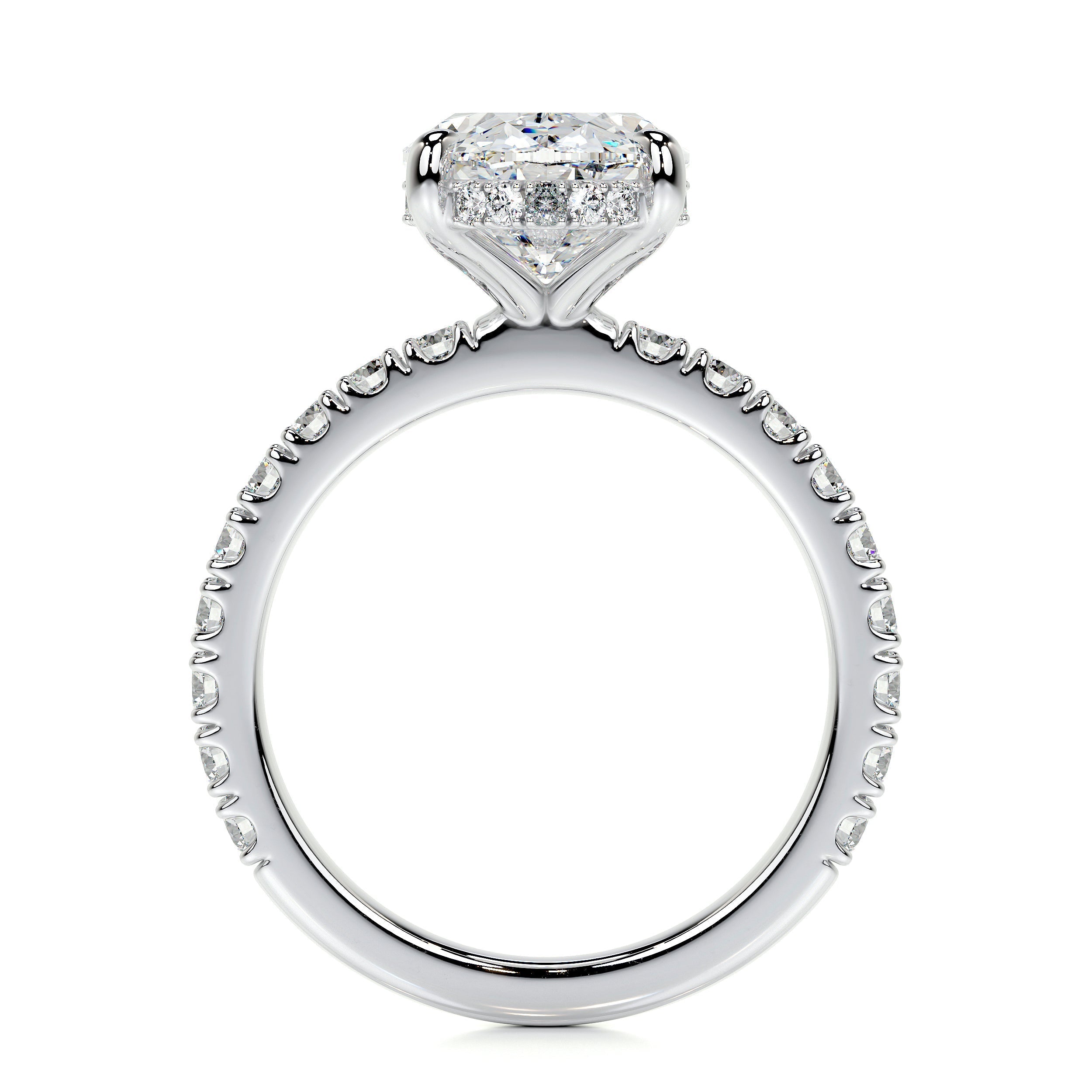 Lucy Lab Grown Diamond Ring (3.5 Carat) -Platinum