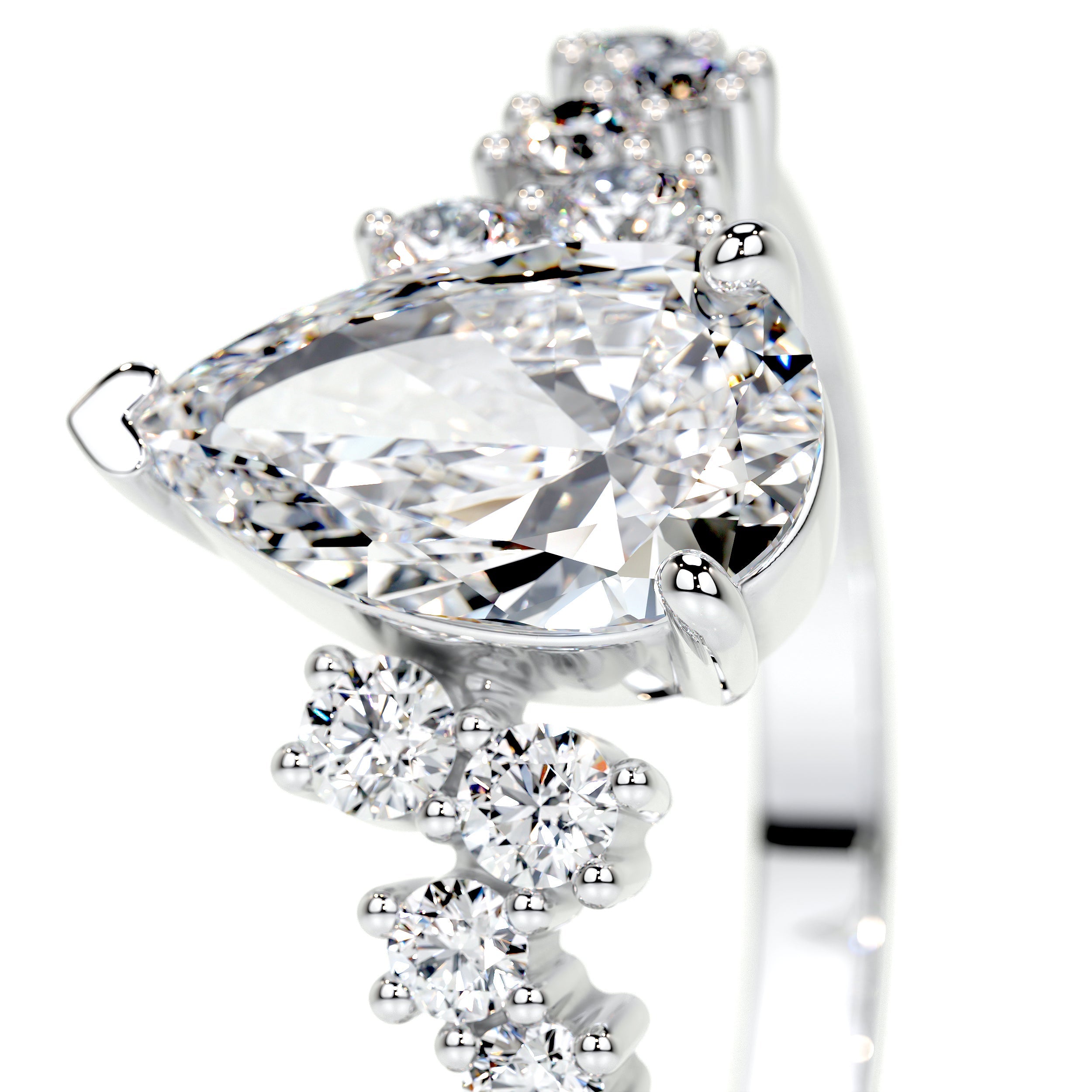 Mabel Lab Grown Diamond Ring -14K White Gold (RTS)