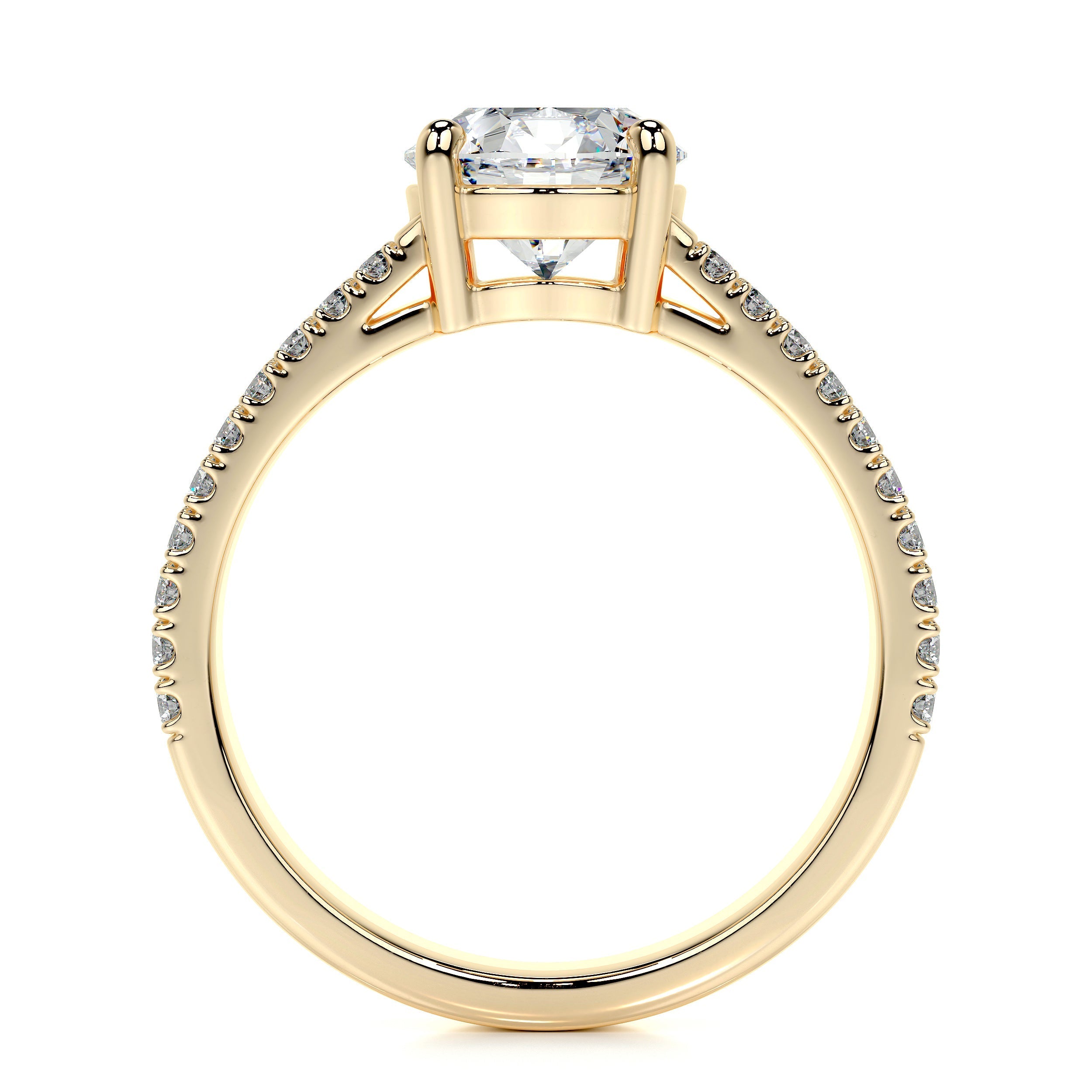 Jillian Lab Grown Diamond Ring (2.1 Carat) -18K Yellow Gold