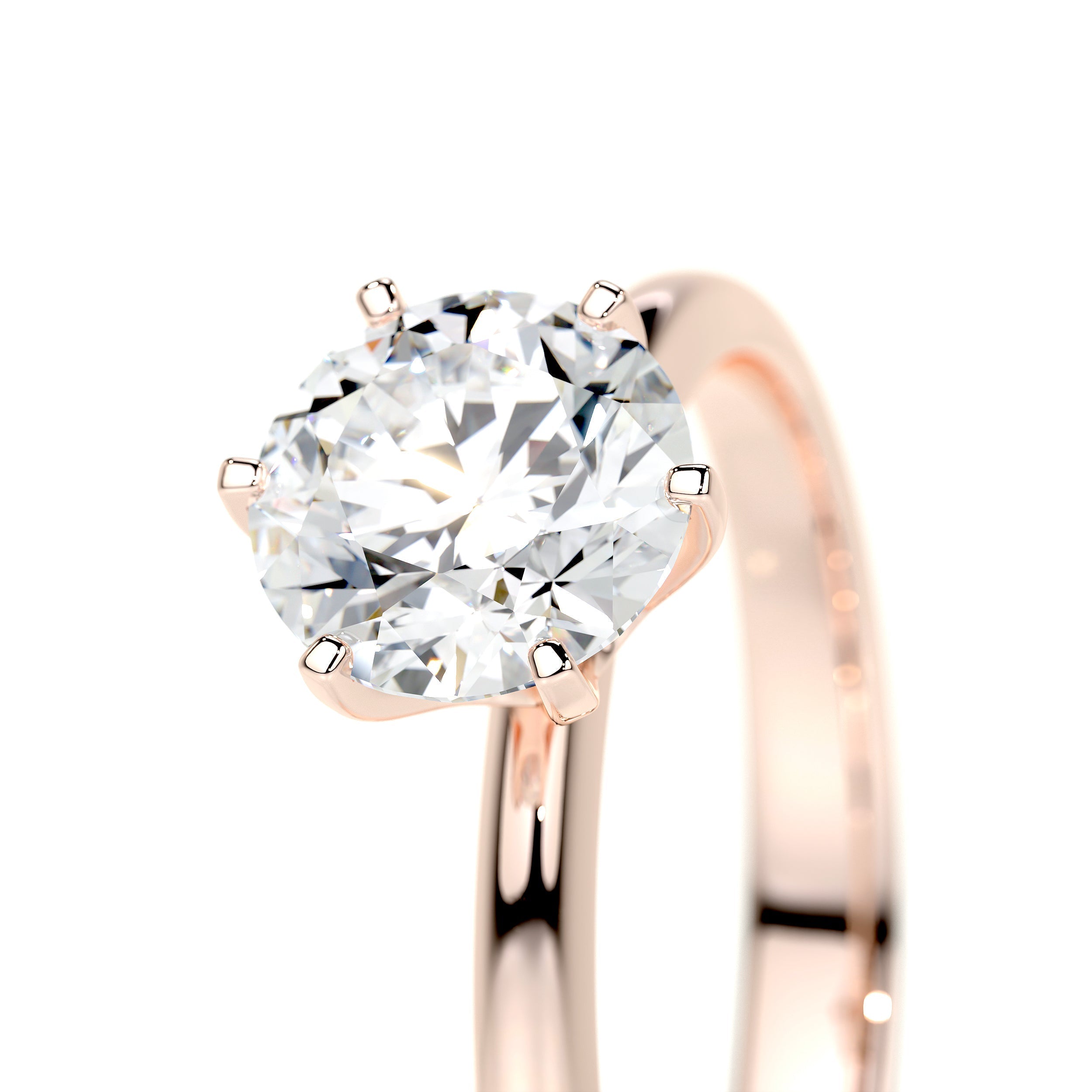 Samantha Lab Grown Diamond Ring -14K Rose Gold (RTS)
