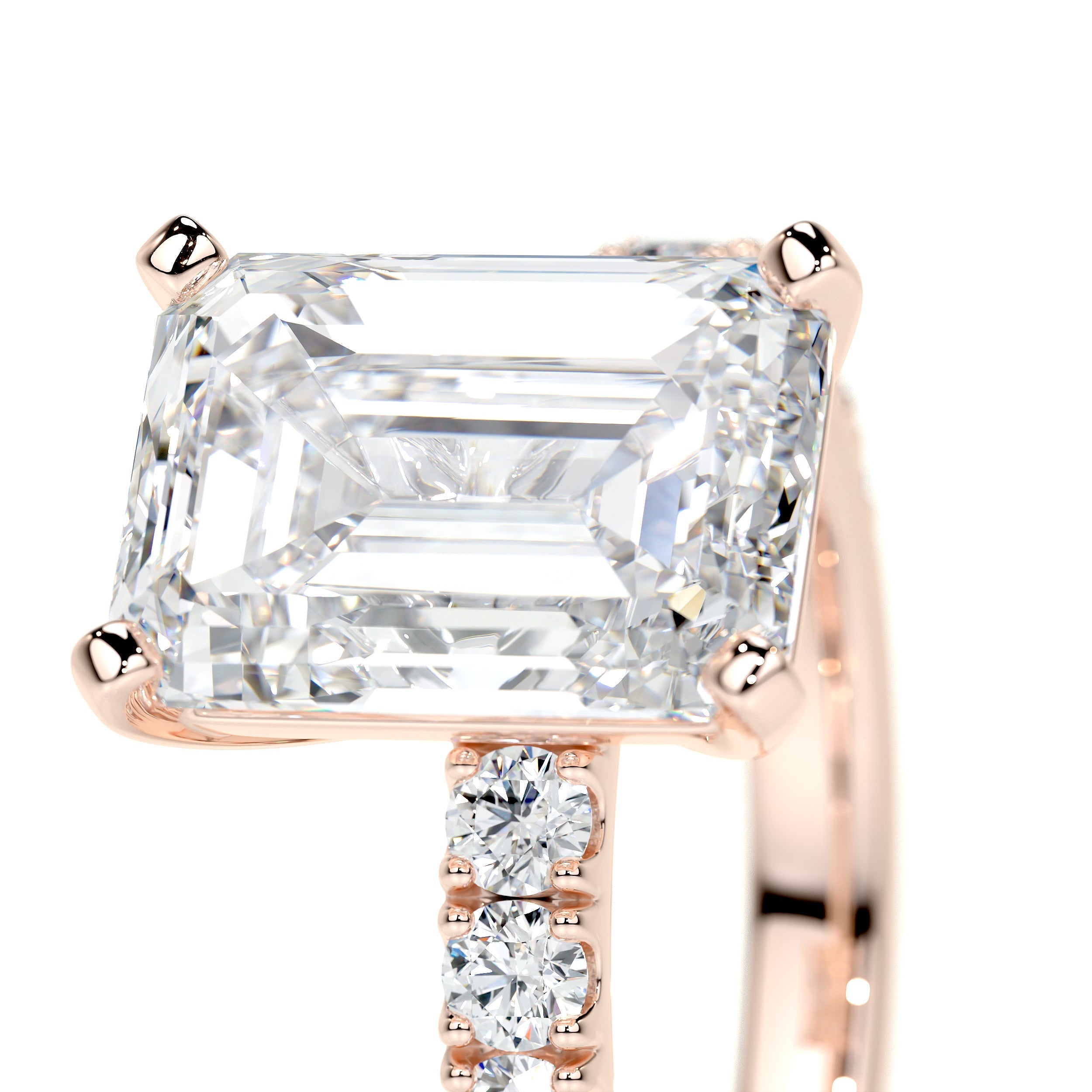 Royal Lab Grown Diamond Ring (3.5 Carat) -14K Rose Gold