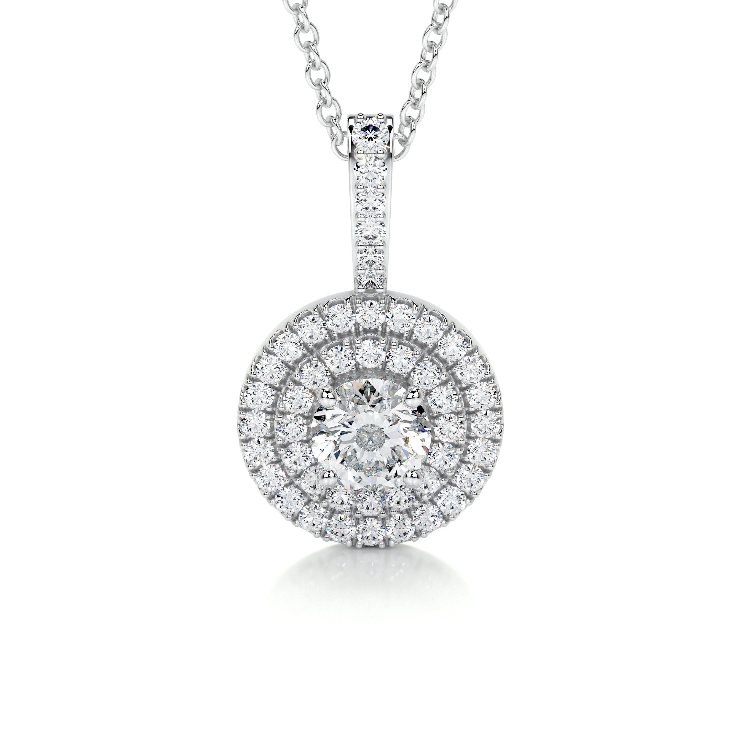 Petit Averi Lab Grown Diamond Pendant -14K White Gold