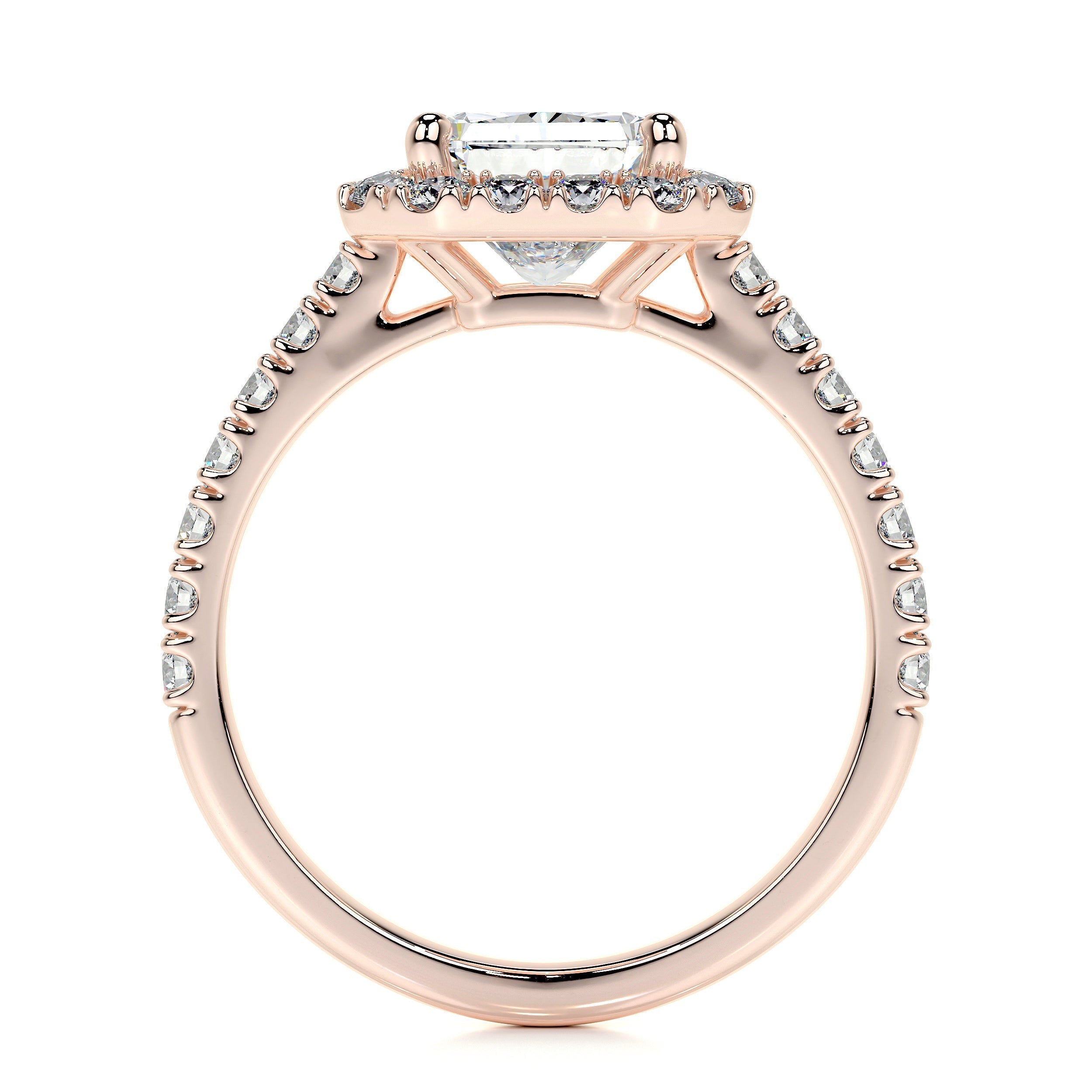 Andrea Lab Grown Diamond Ring (2.25 Carat) -14K Rose Gold
