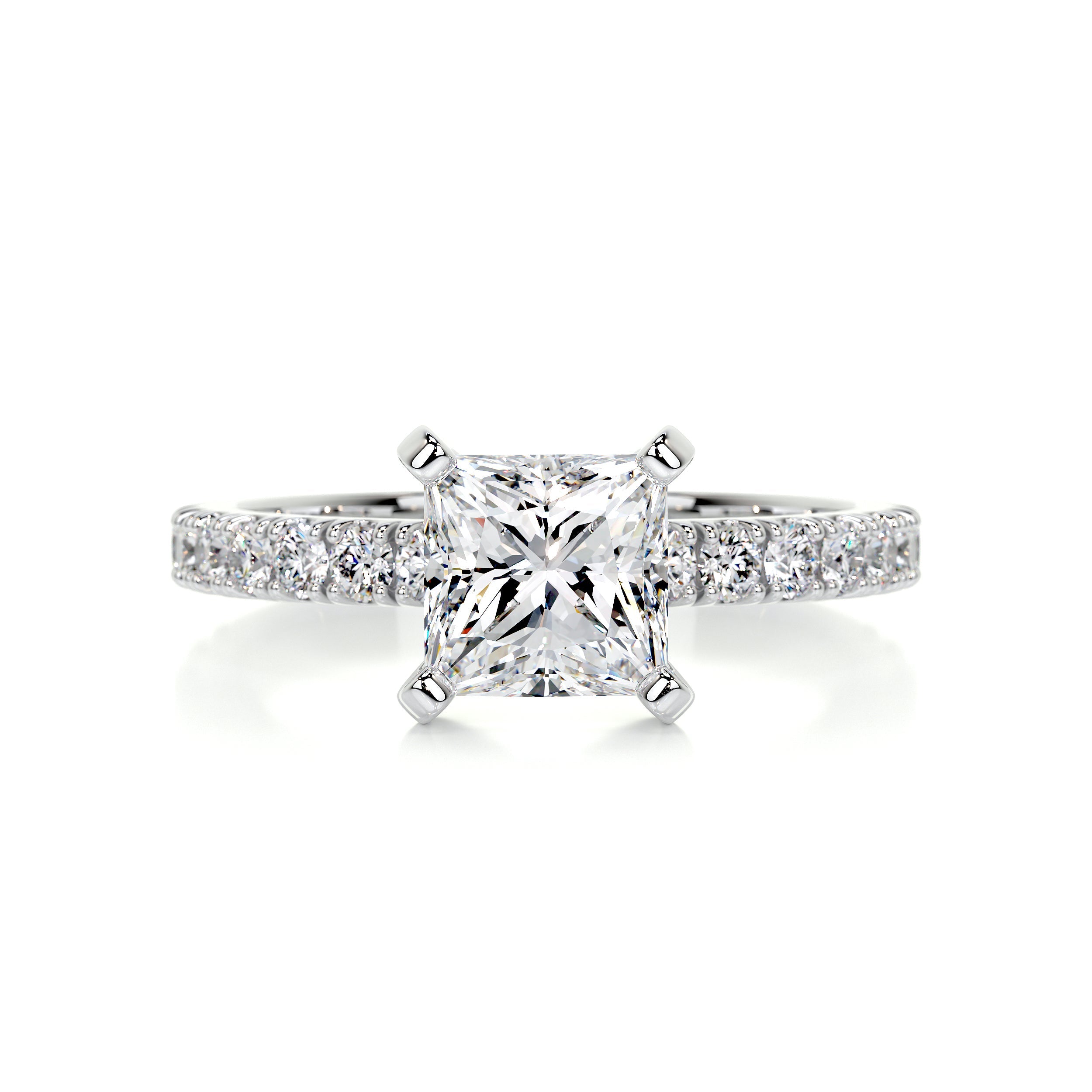 Blair Moissanite & Diamonds Ring -Platinum