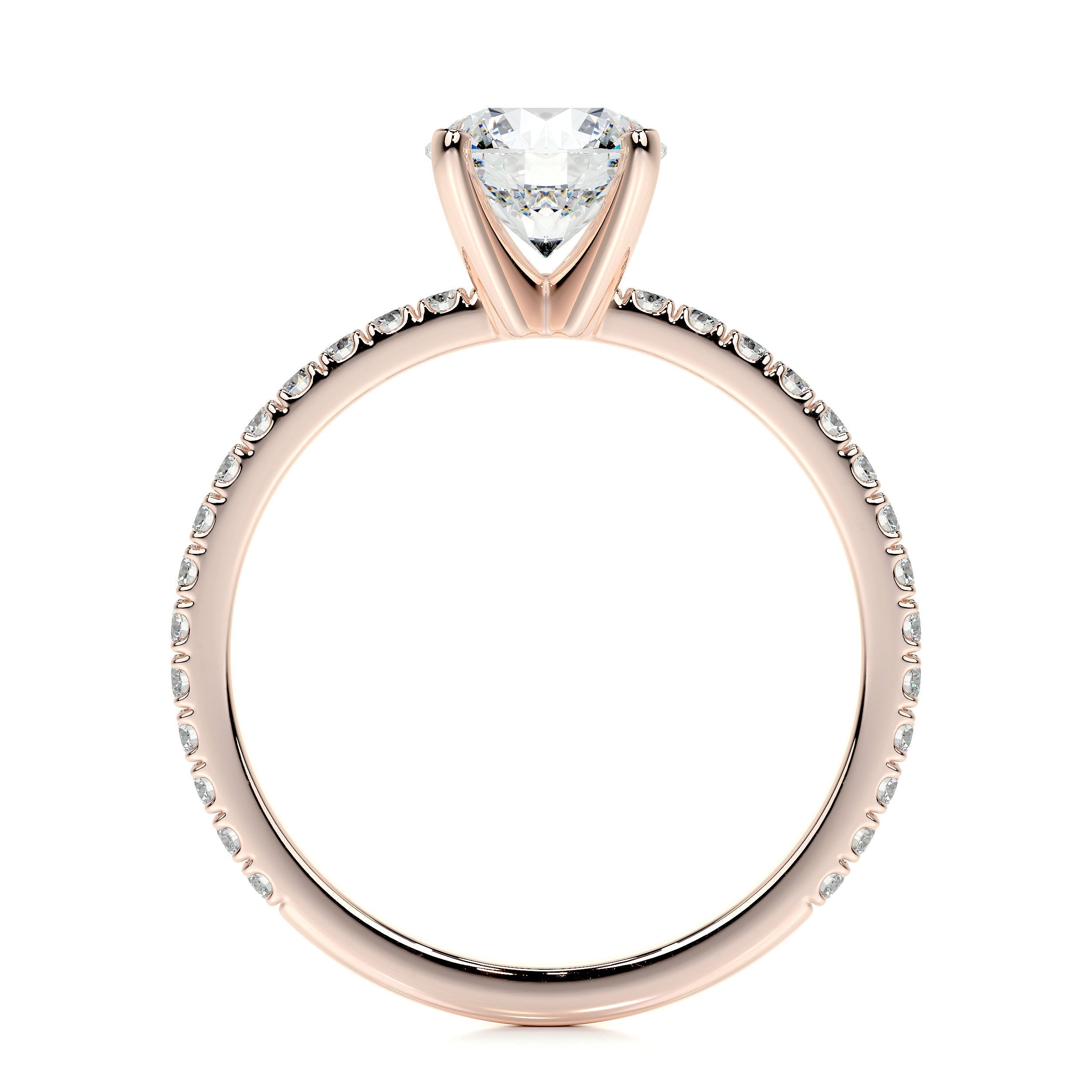 Stephanie Lab Grown Diamond Ring -14K Rose Gold (RTS)