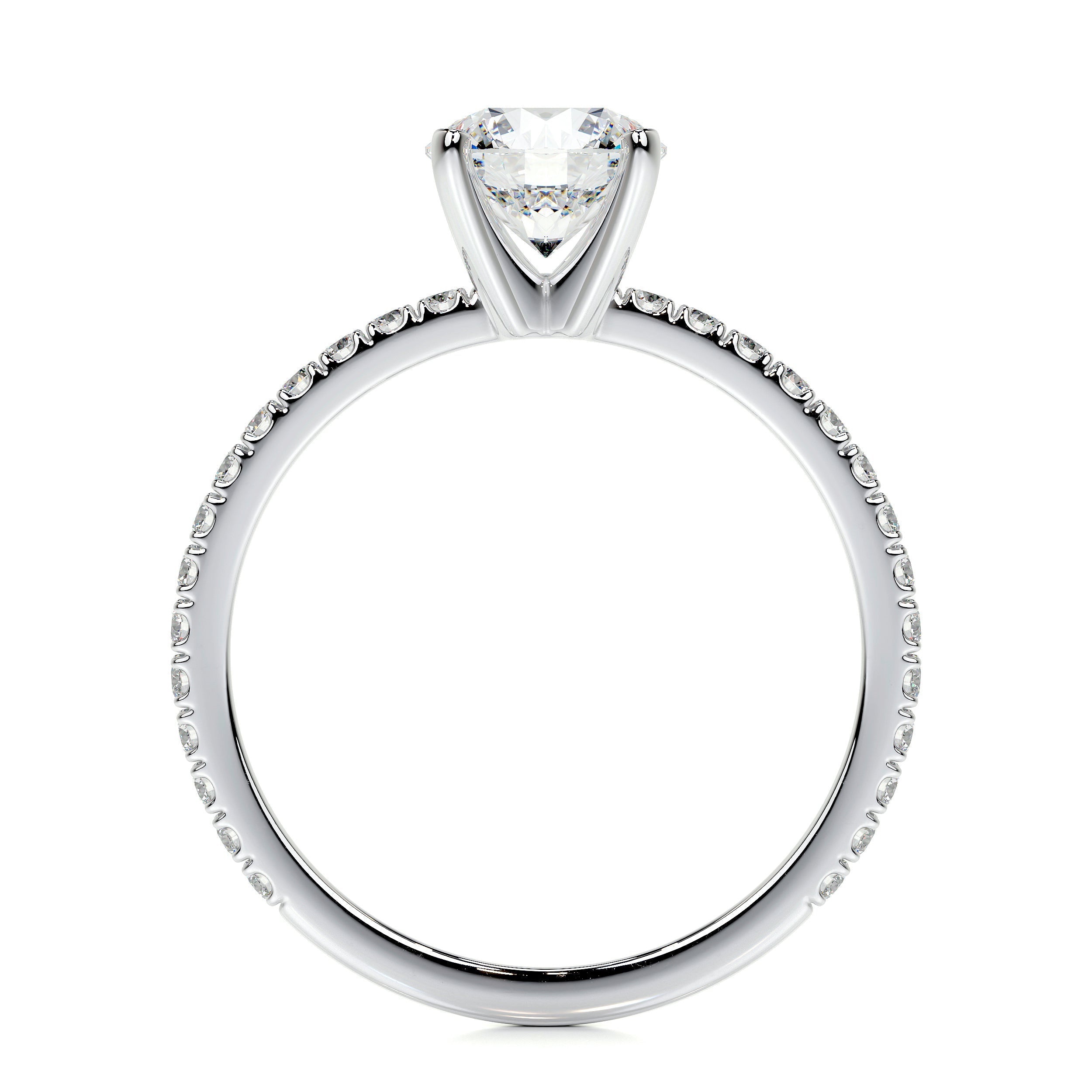 Stephanie Lab Grown Diamond Ring -14K White Gold (RTS)
