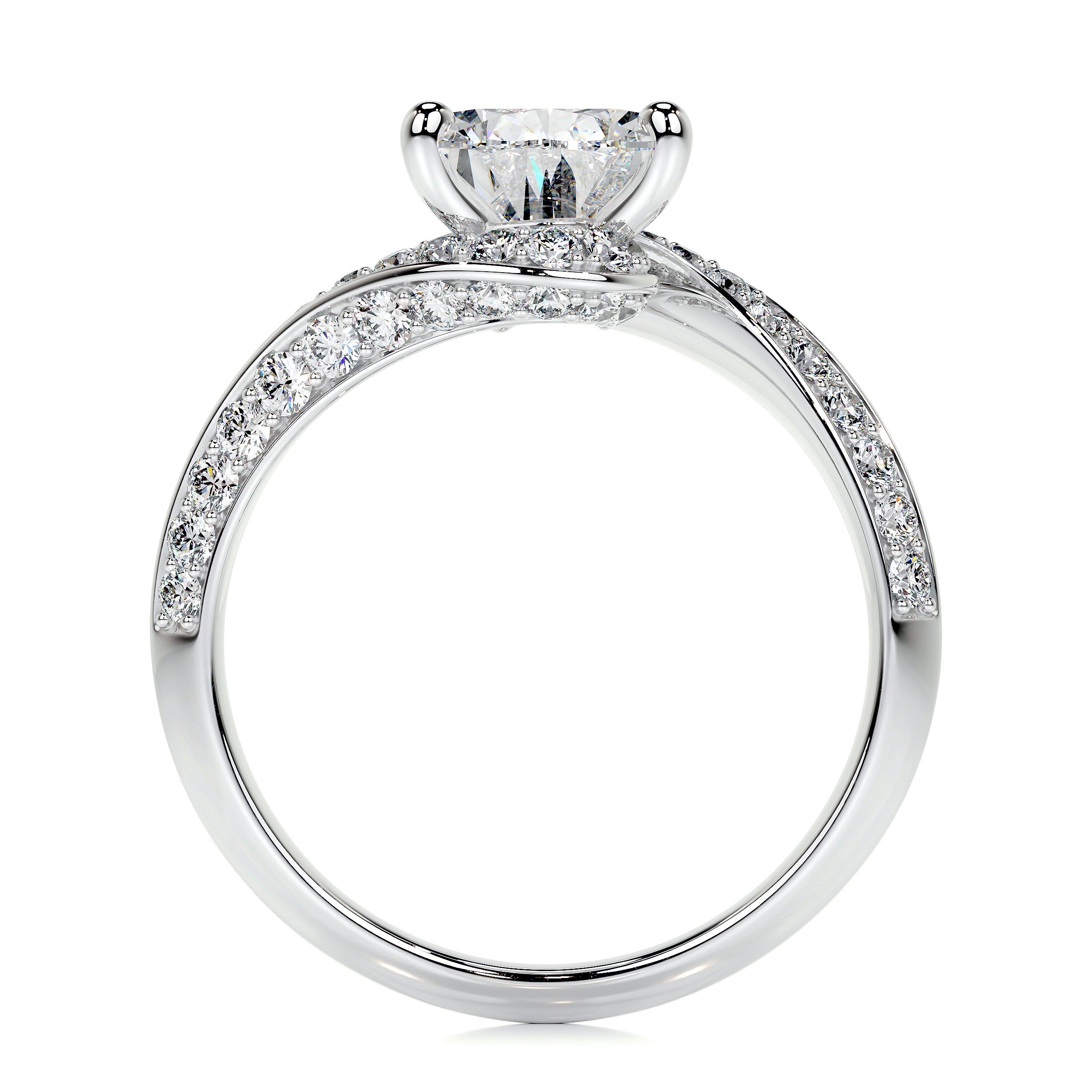 Sabrina Lab Grown Diamond Ring (2.5 Carat) -14K White Gold