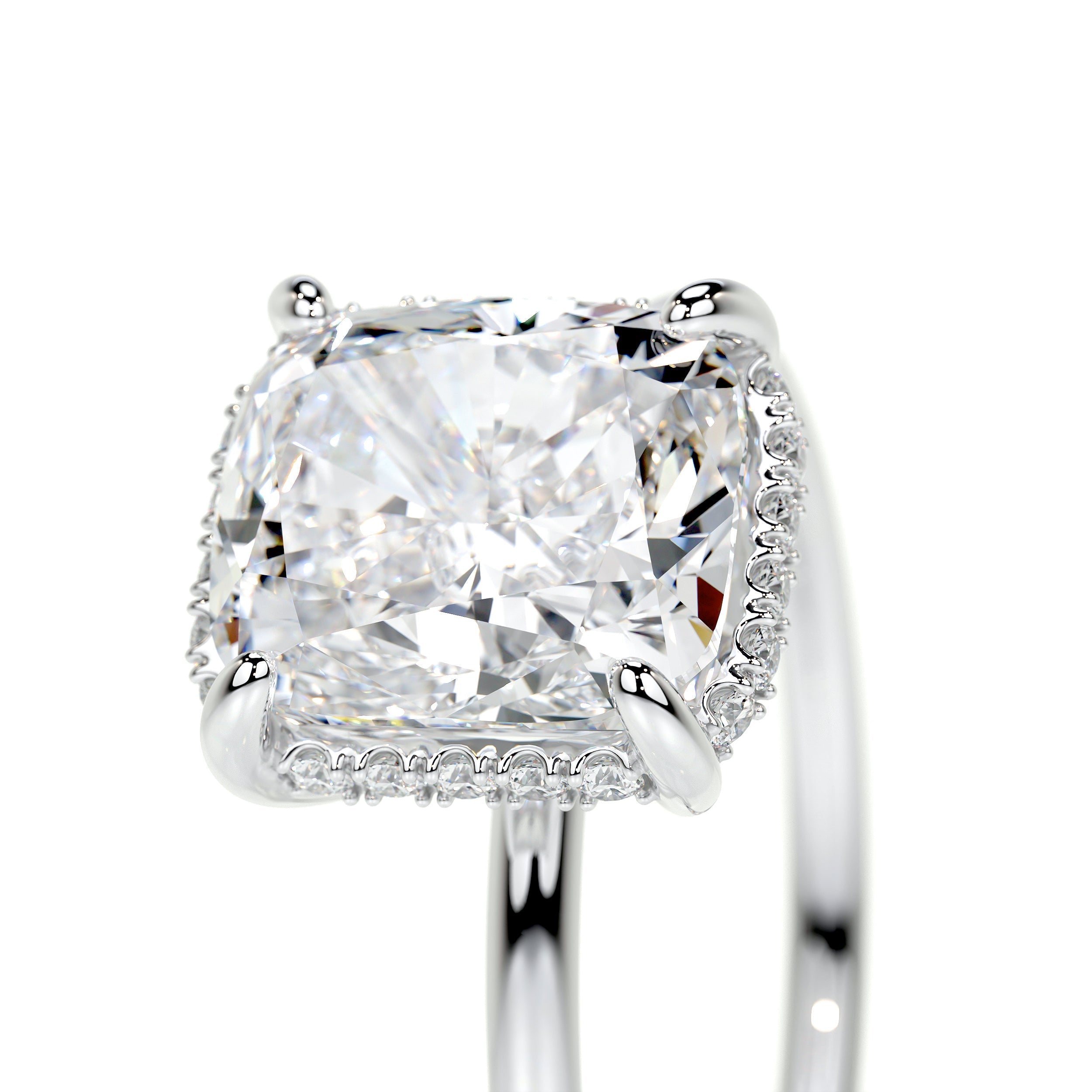 Priscilla Lab Grown Diamond Ring (3.1 Carat) -14K White Gold