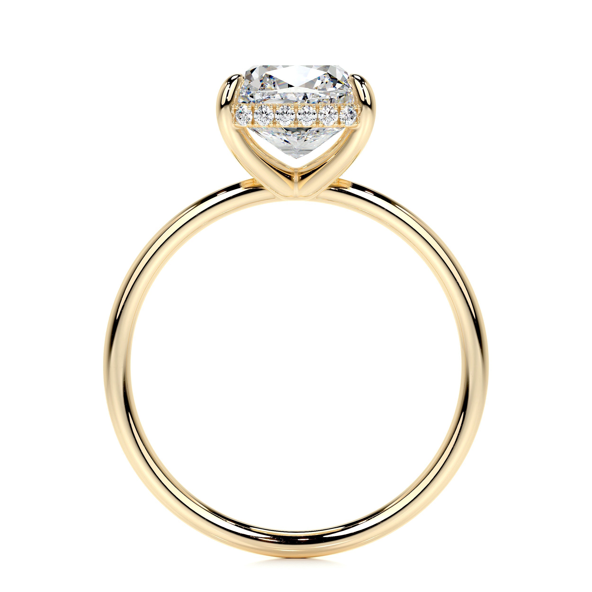 Priscilla Lab Grown Diamond Ring (3.1 Carat) -18K Yellow Gold