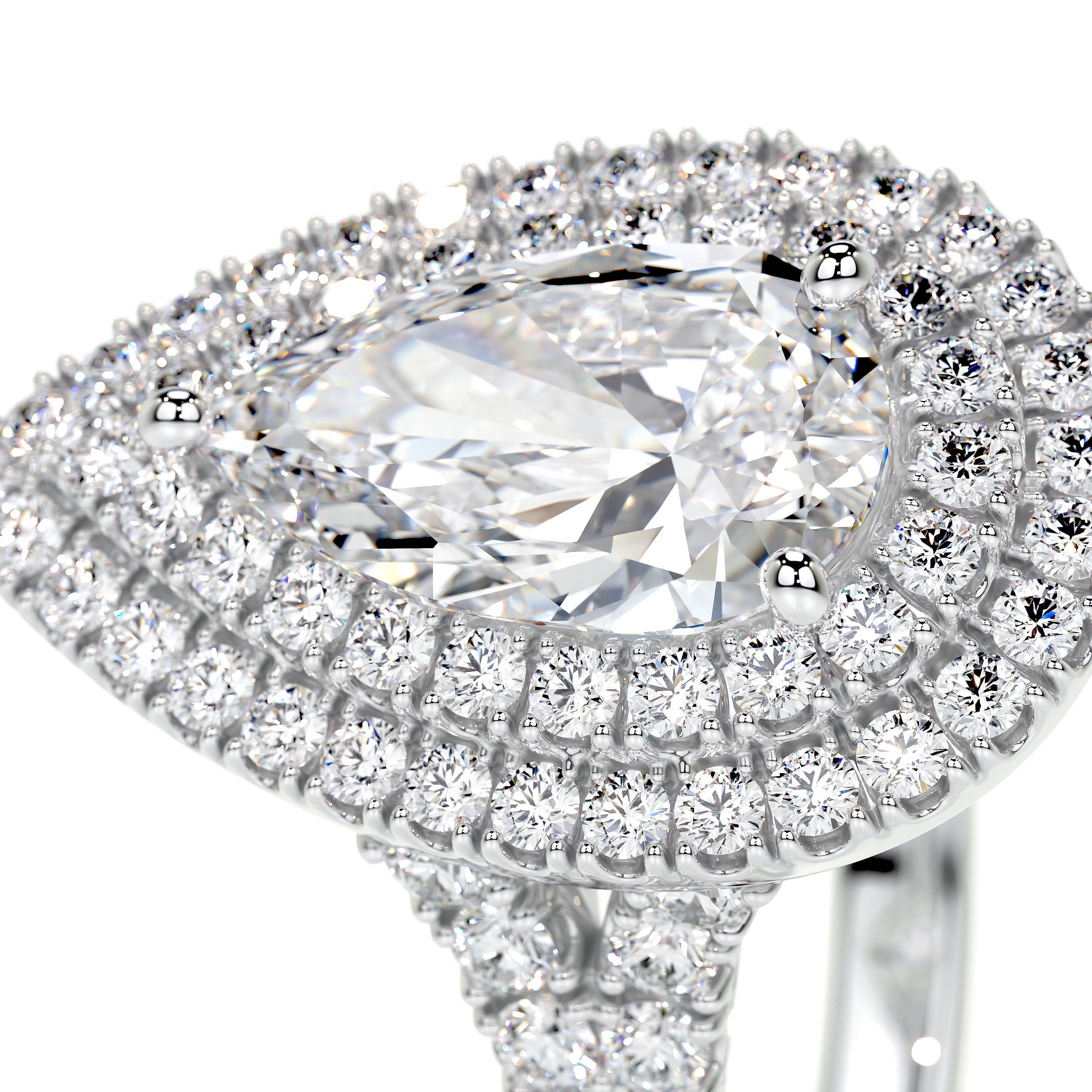 Melanie Lab Grown Diamond Ring (1.75 Carat) -14K White Gold