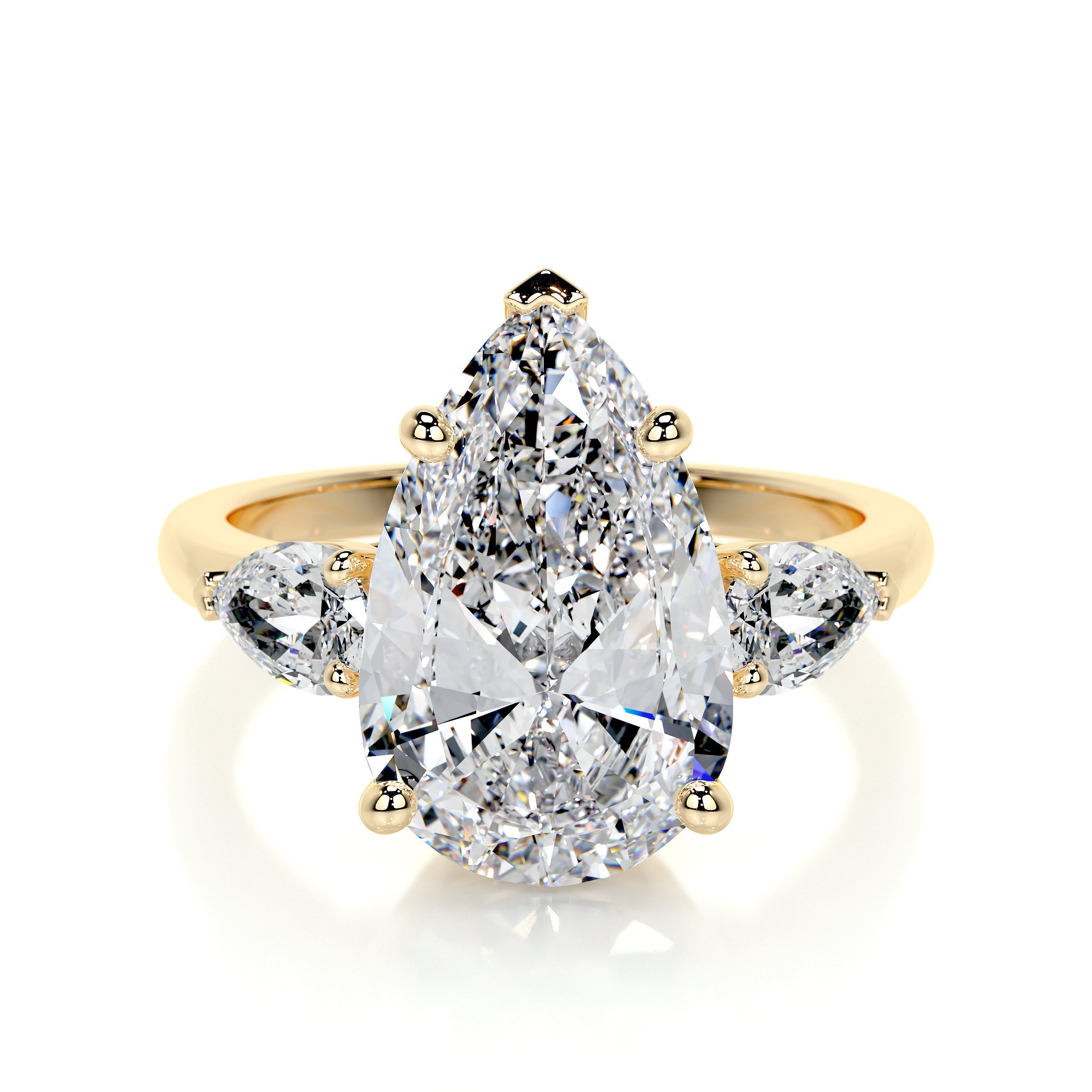 Kamala Lab Grown Diamond Ring (5.5 Carat) -18K Yellow Gold