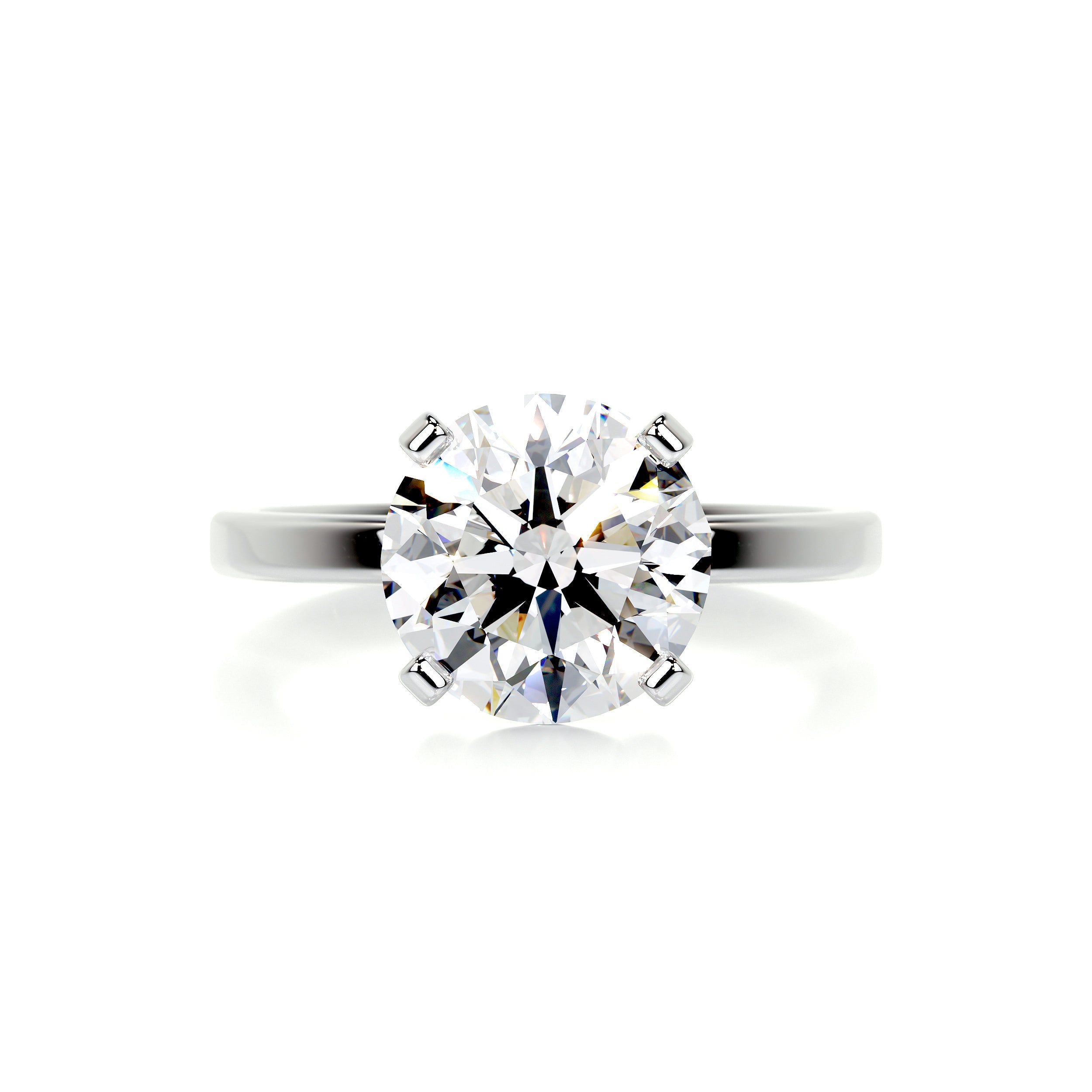 Jessica Diamond Engagement Ring -18K White Gold - Main Stone 5.85 Carat