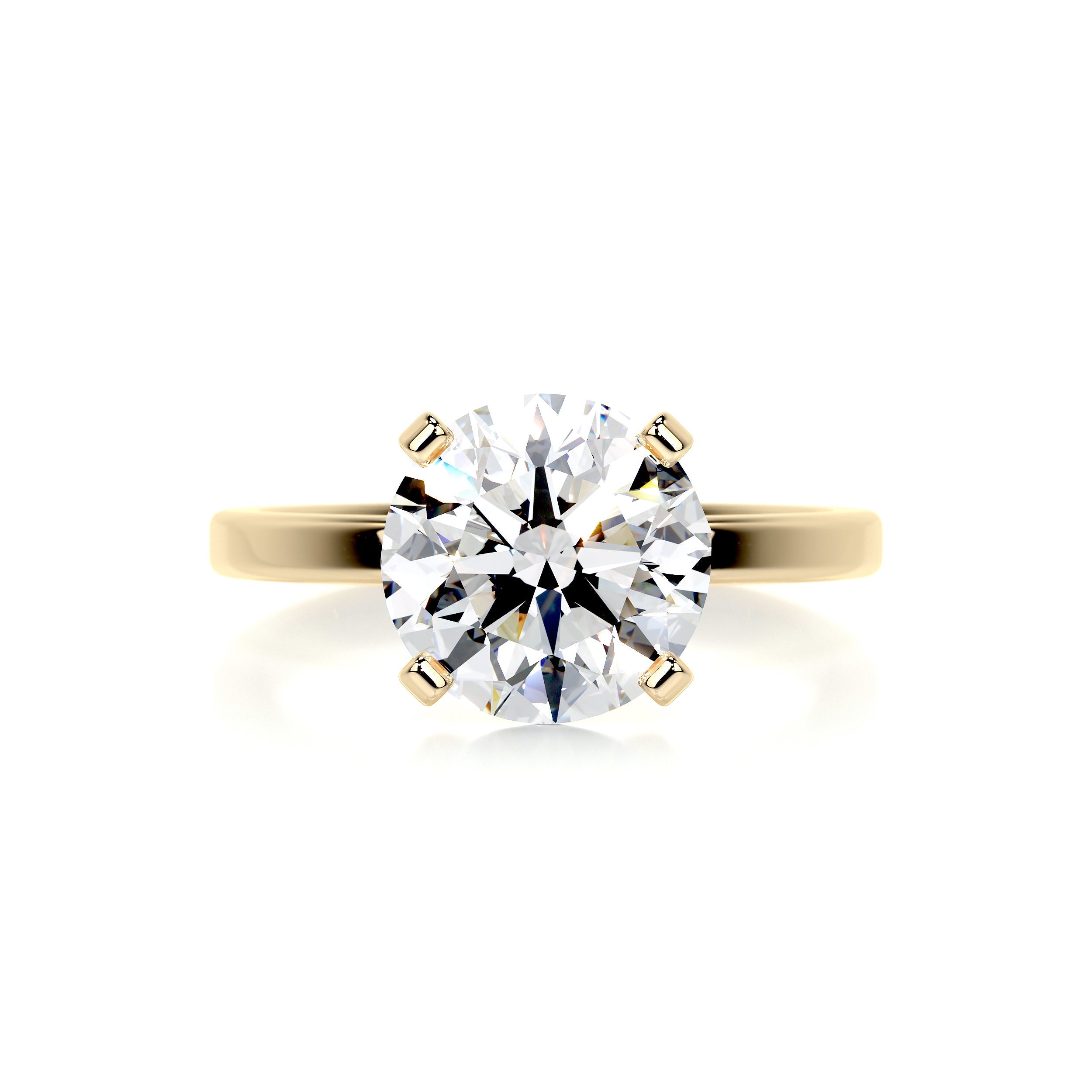 Jessica Diamond Engagement Ring -18K Yellow Gold - Main Stone 5.85 Carat