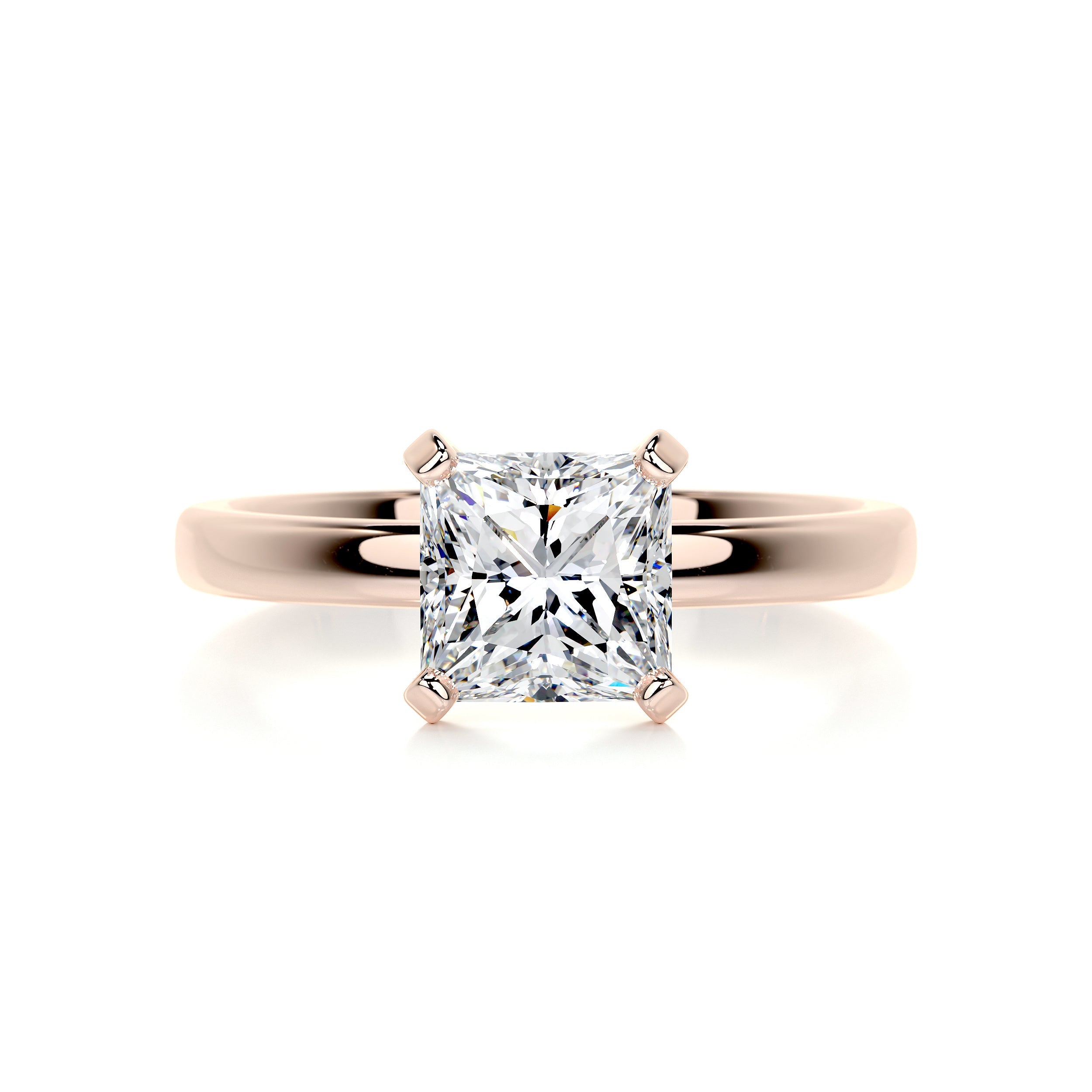 Isabelle Moissanite & Ring -14K Rose Gold