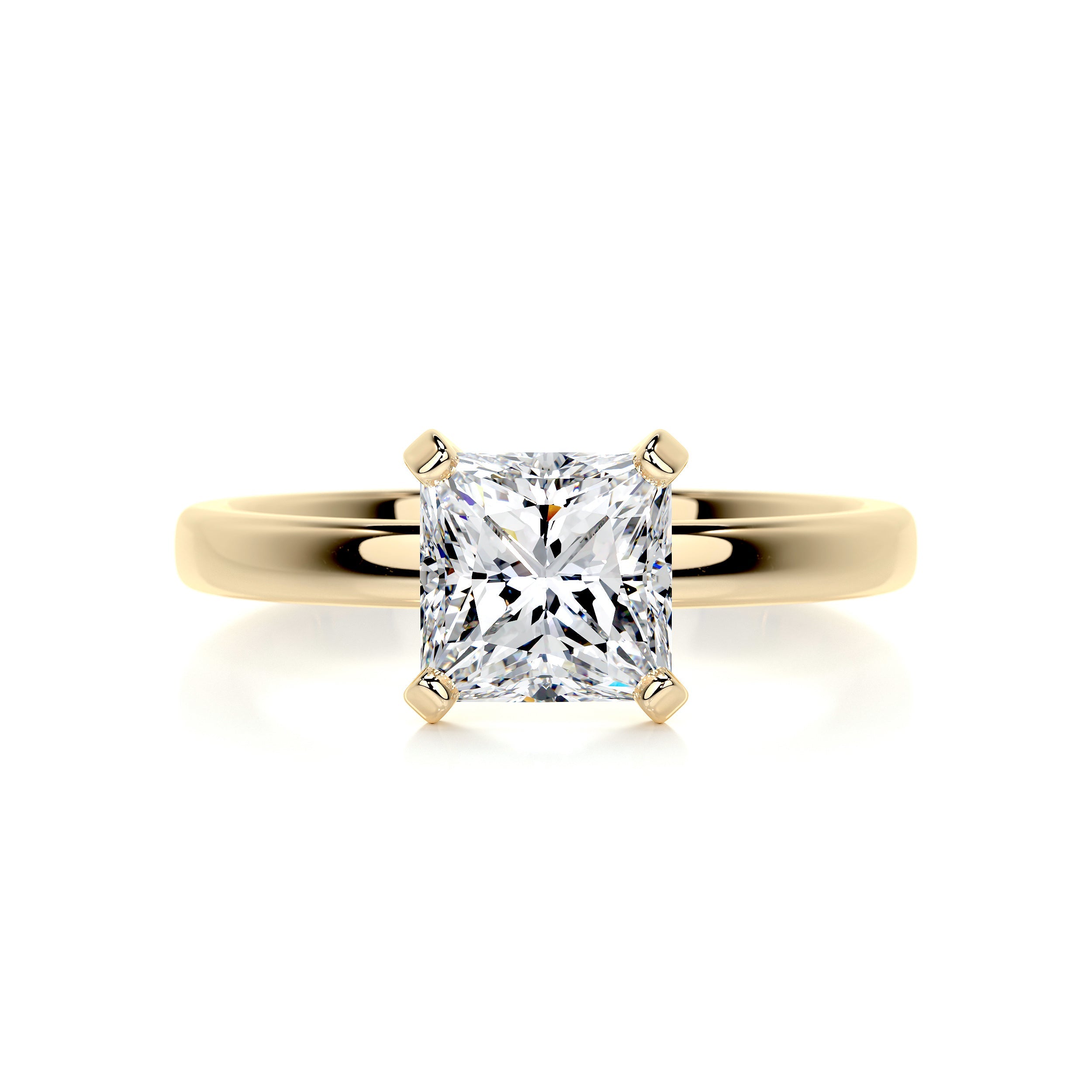 Isabelle Diamond Engagement Ring -18K Yellow Gold - Main Stone 3.02 Carat