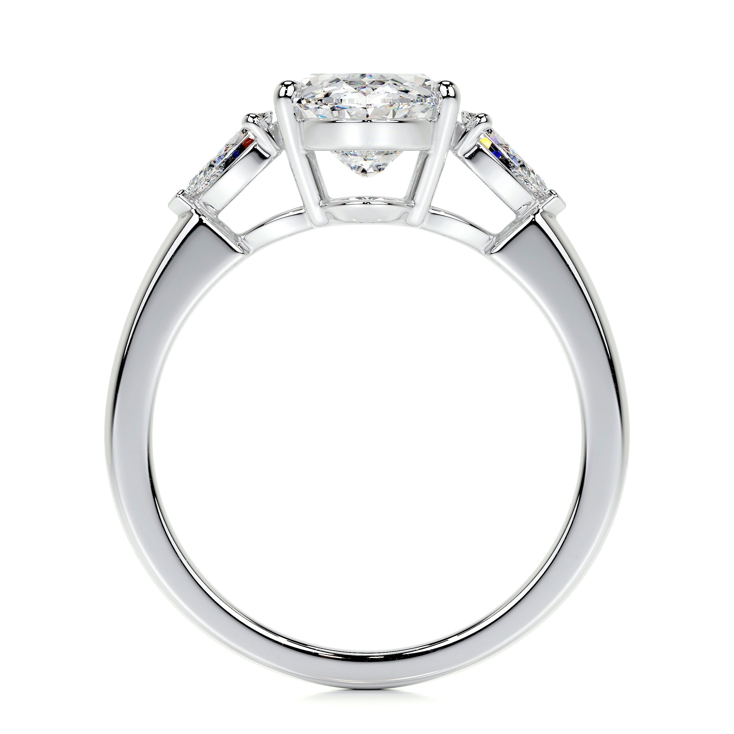 Kamala Lab Grown Diamond Ring (3.3 Carat) -14K White Gold