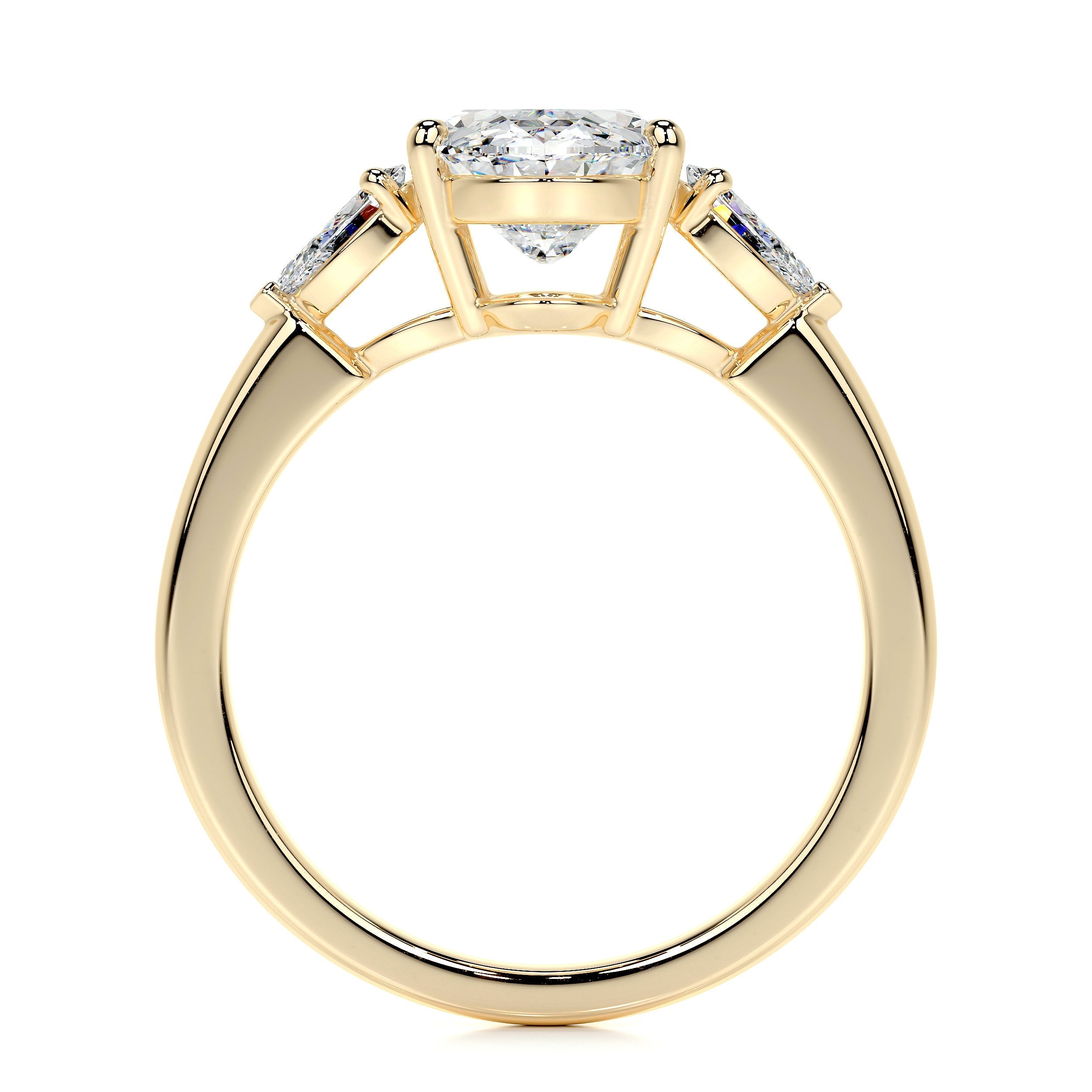 Kamala Lab Grown Diamond Ring (3.3 Carat) -18K Yellow Gold