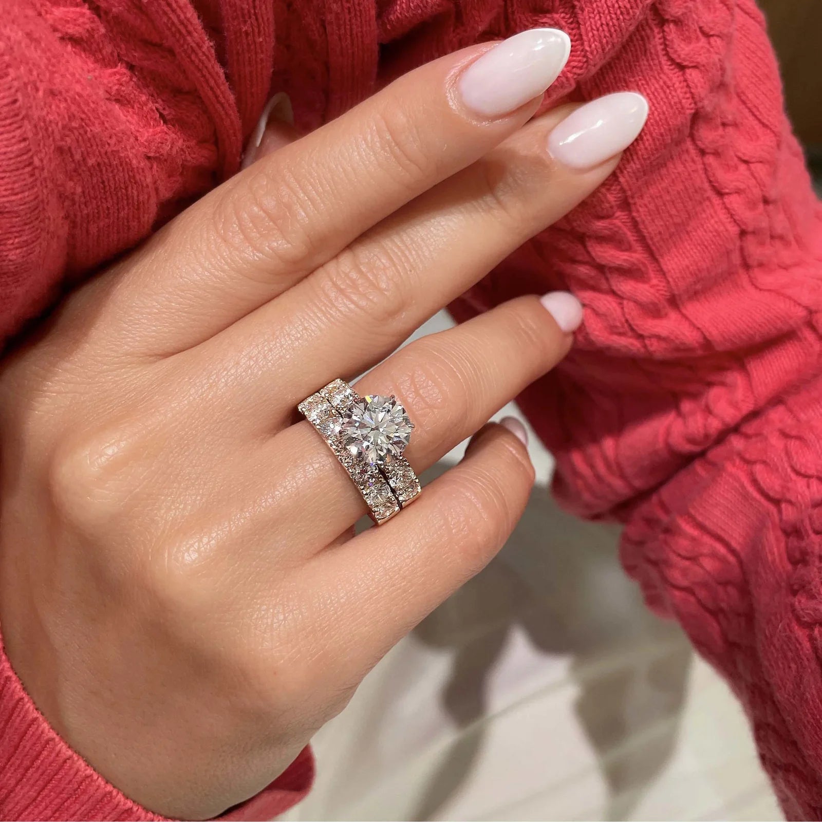 Destiny Diamond Bridal Set -18K Yellow Gold