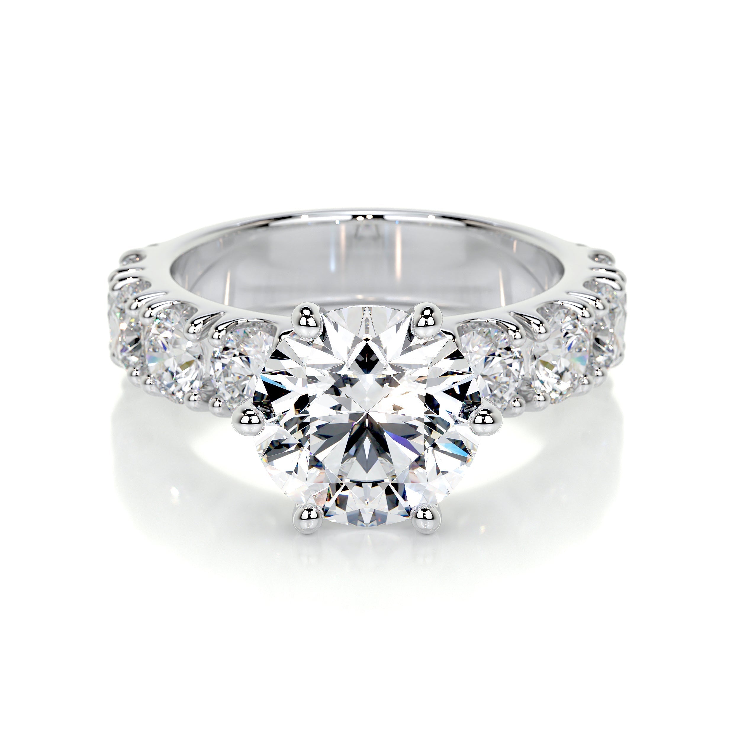 Molly Lab Grown Diamond Ring (3 Carat) -18K White Gold