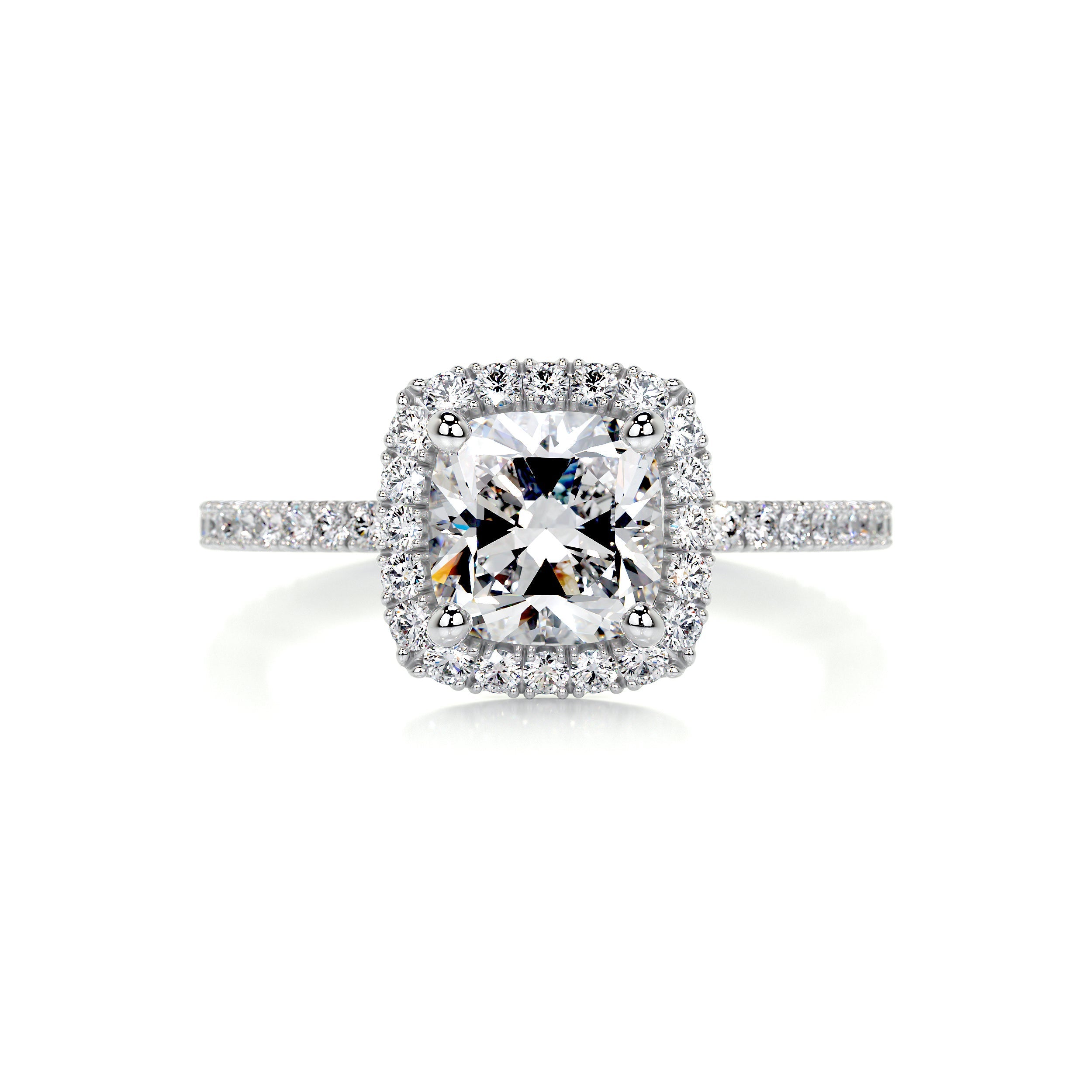 Madison Diamond Engagement Ring -14K White Gold - Main Stone 1.5 Carat
