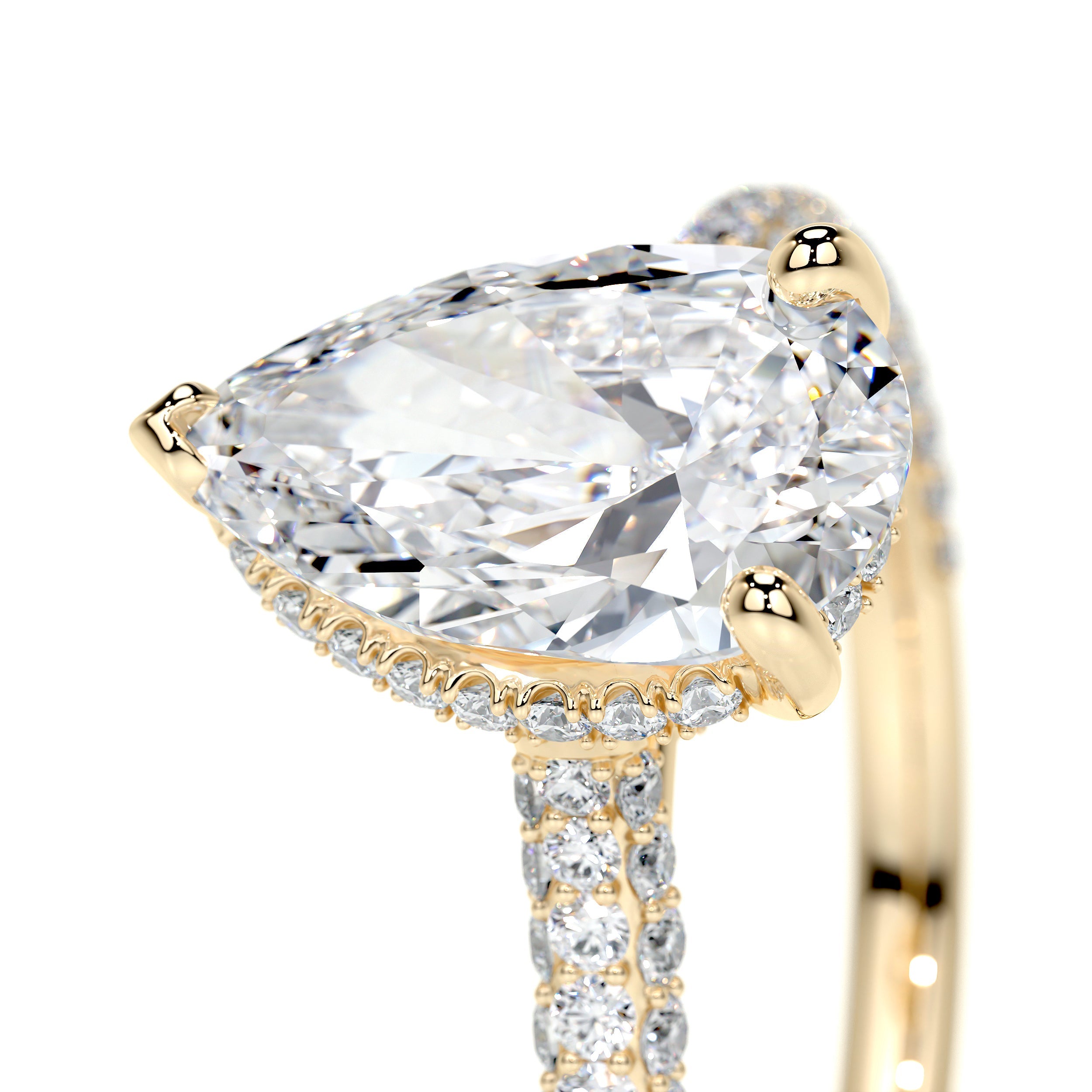 Nakia Lab Grown Diamond Ring -18K Yellow Gold (RTS)