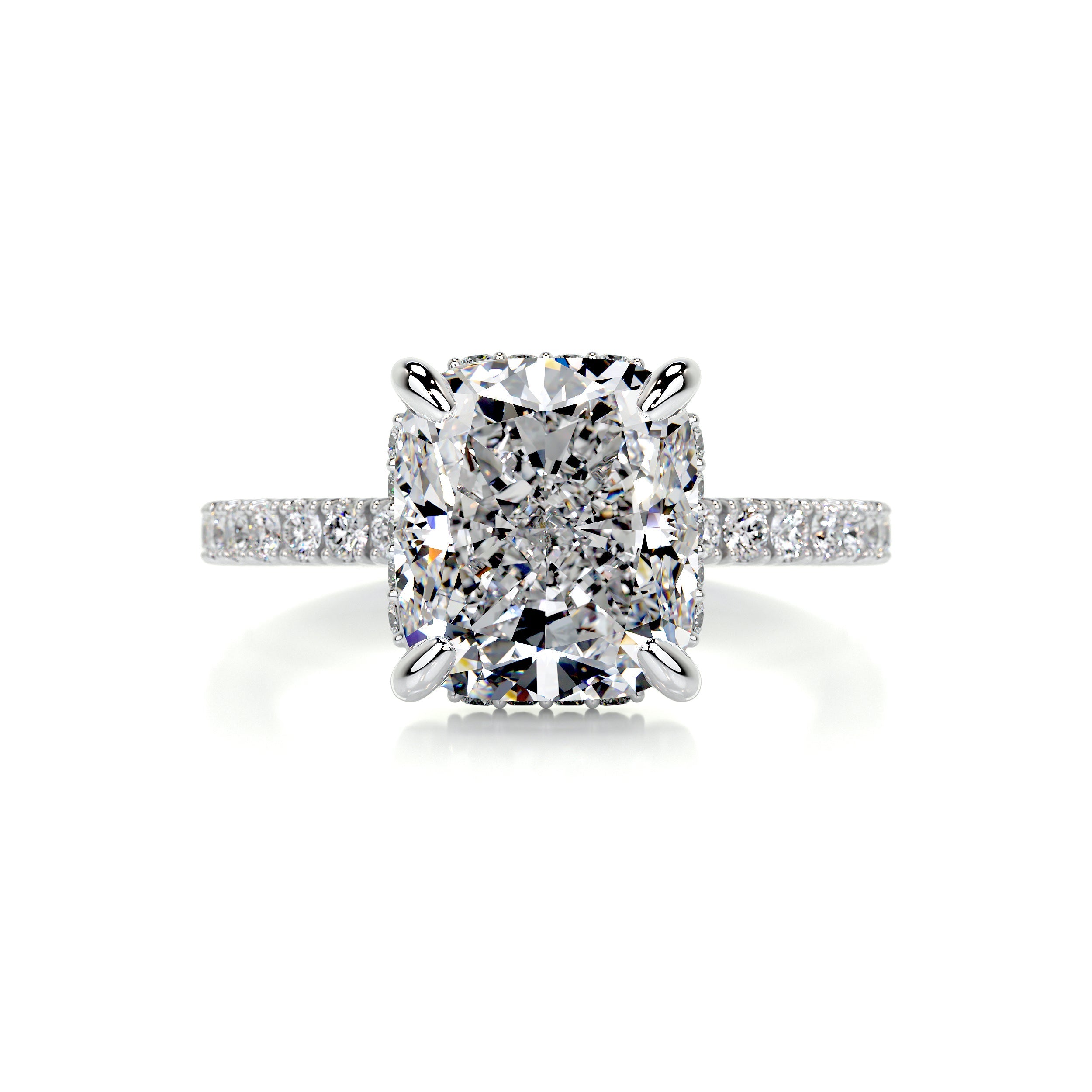 Beatriz Diamond Engagement Ring -14K White Gold - Main Stone 3.05 Carat