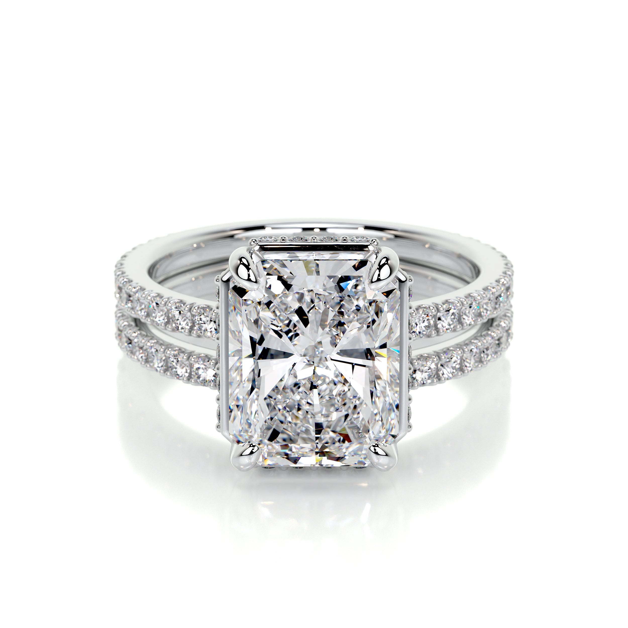 Luna Lab Grown Diamond Bridal Set -14K White Gold (RTS)